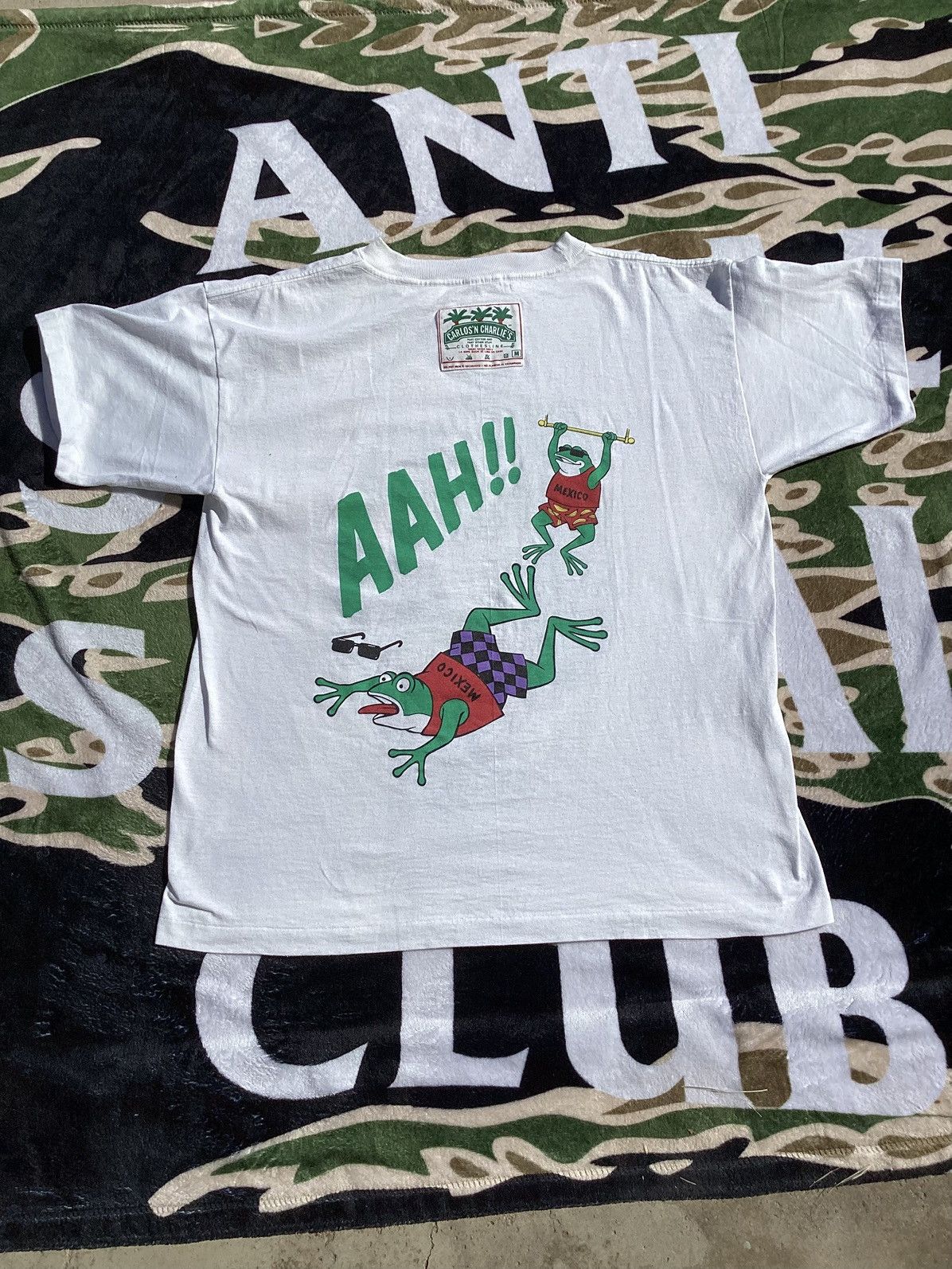 Other Vtg 90s senior frogs bar & grill Carmen Mexico tshirt Size US L / EU 52-54 / 3 - 3 Thumbnail