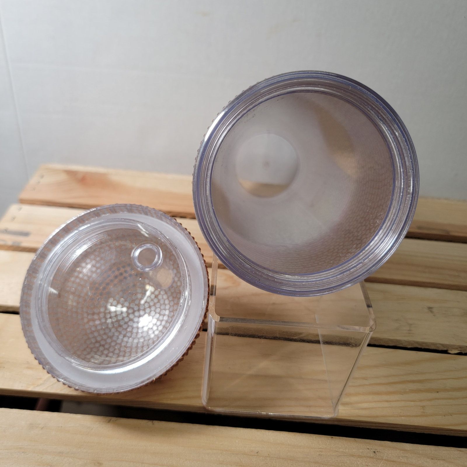 Jennifer Lopez RARE JLO Beauty Gold Bling Tumbler w/ Dome Lid (NO Straw) Size ONE SIZE - 4 Thumbnail