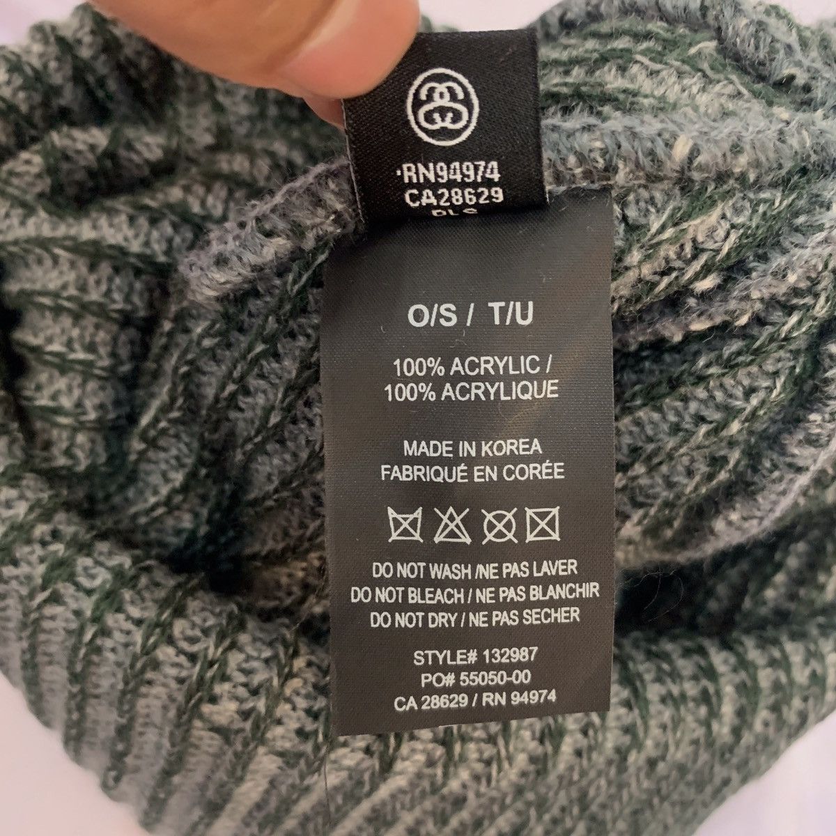 Stussy × Vintage Stussy 2 Tone Short Beanie Size ONE SIZE - 4 Thumbnail