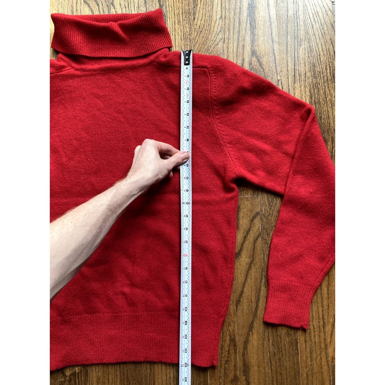Vintage VINTAGE L.L. Bean Sweater Womens Size M Wool Turtleneck Red Knit Padded Pullover Long Sleeve Shoulder Pads Merchants Allowance: None Size M / US 6-8 / IT 42-44 - 6 Thumbnail