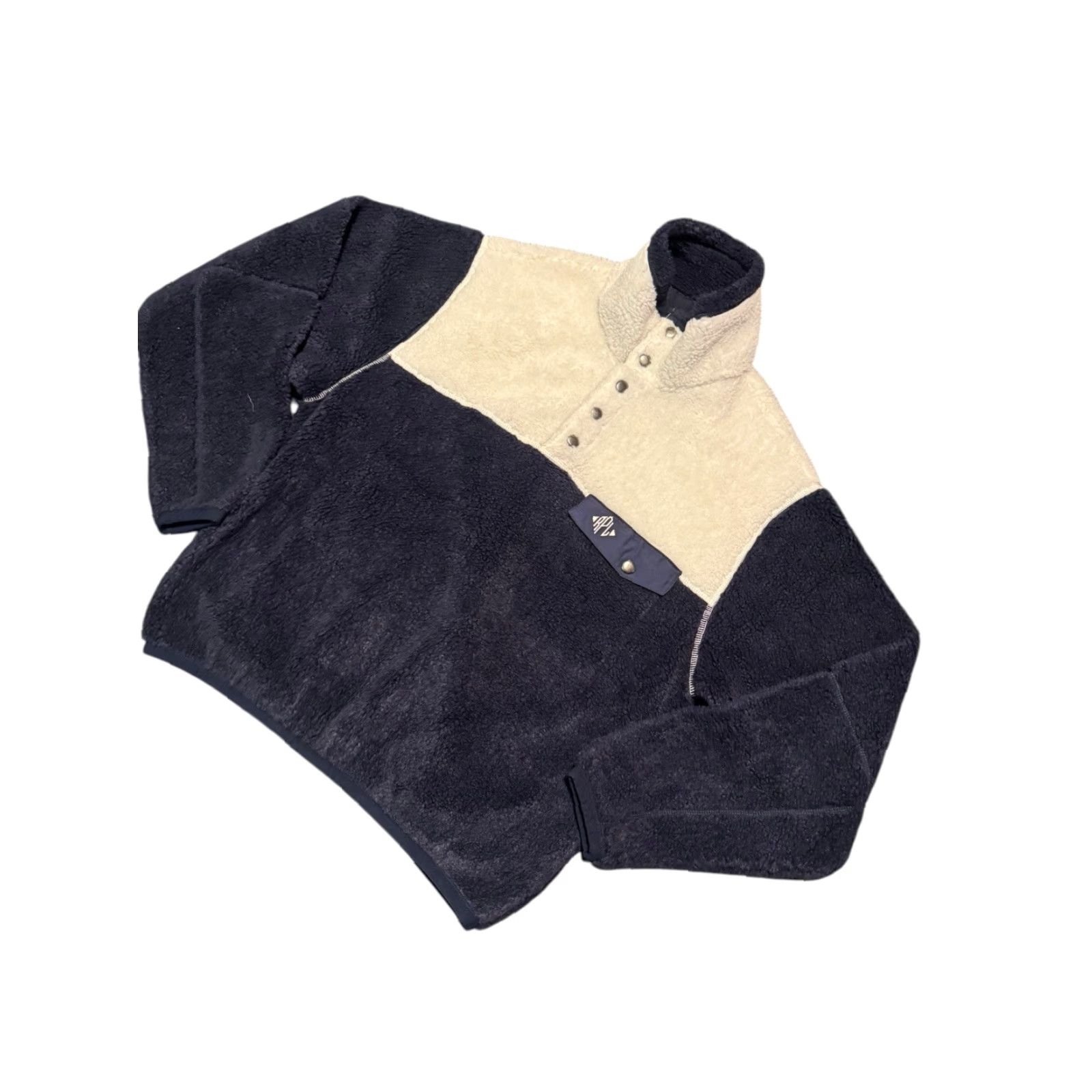 Polo Ralph Lauren Polo Ralph Lauren Sweatshirt 1/4 Zip Snap Pullover Small Blue/White Classic Unisex Adults Long Sleeve Knit Cotton Fleece Logo 2020s Size US S / EU 44-46 / 1 - 4 Thumbnail