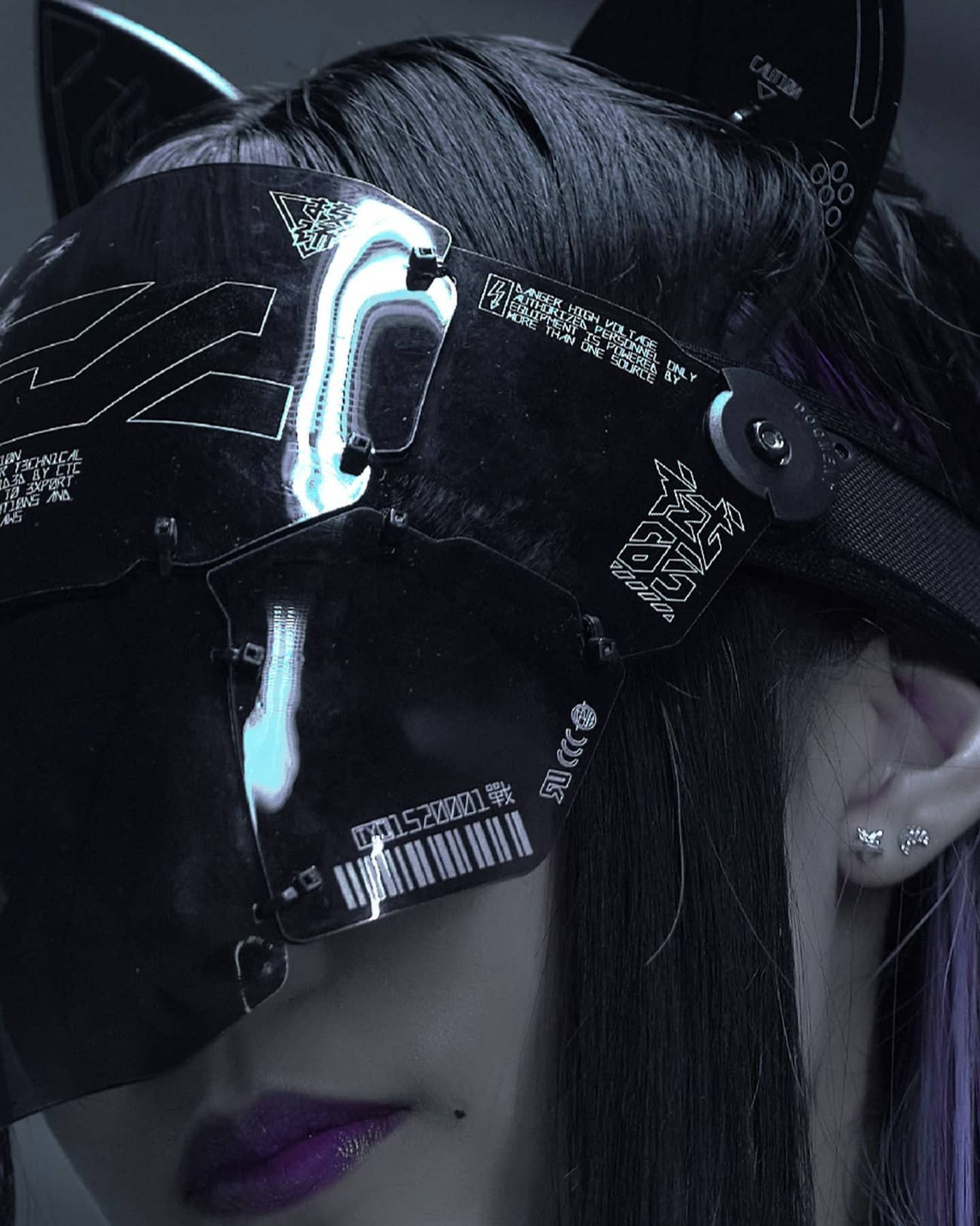 Japanese Brand Cyberpunk Face Shield Unit by CTCtyo (中央町戦術工芸) Size ONE SIZE - 7 Thumbnail