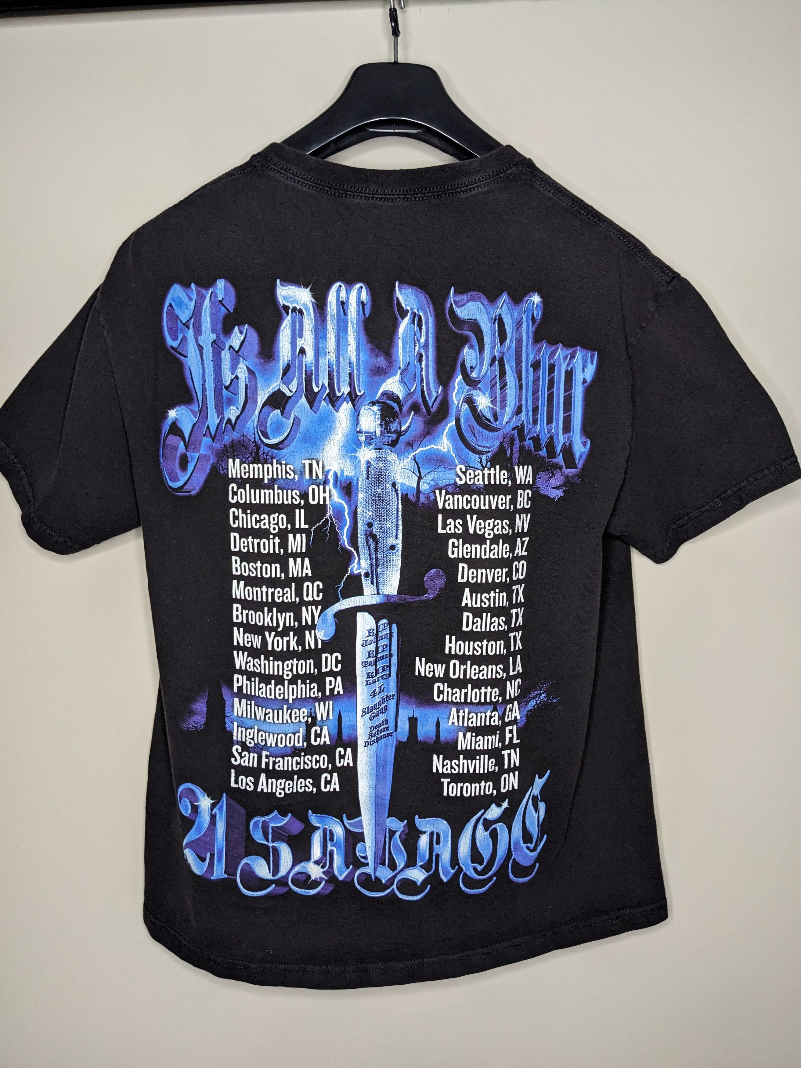 21 Savage 21 Savage Drake Its All A Blue Tour Shirt XL Rap Graphic Tee Size US XL / EU 56 / 4 - 5 Thumbnail