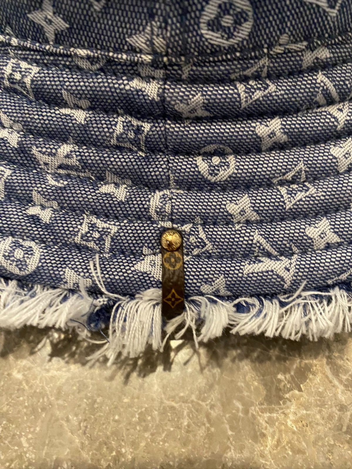 Louis Vuitton LV Denim Monogram Bucket Hat Size ONE SIZE - 3 Thumbnail