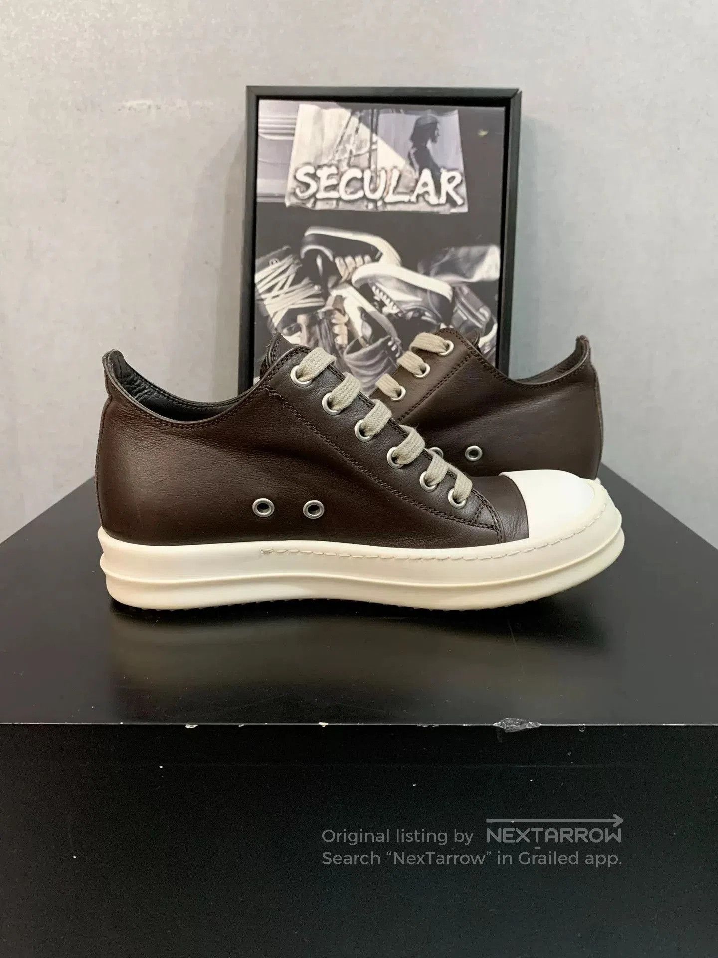 Rick Owens Rick Owens Leather Low. Size US 4 / IT 34 - 5 Thumbnail
