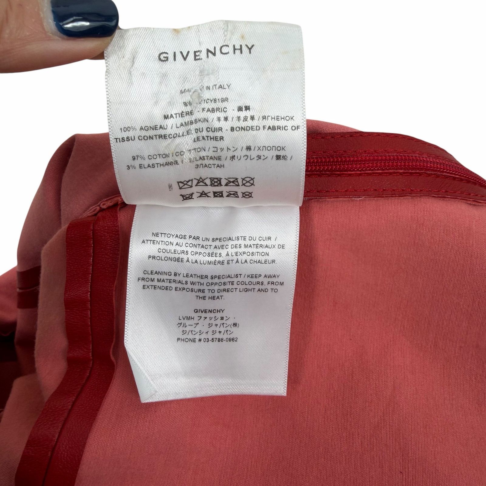 Givenchy Givenchy One Shoulder Cutout Lamb Leather Mini Dress 36 Size S / US 4 / IT 40 - 14 Thumbnail