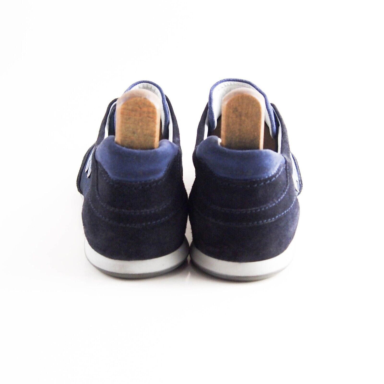 Hogan Hogan Low Top Sneaker Blue Suede Canvas Mens US 12 EU 45 Size US 12 / EU 45 - 5 Thumbnail