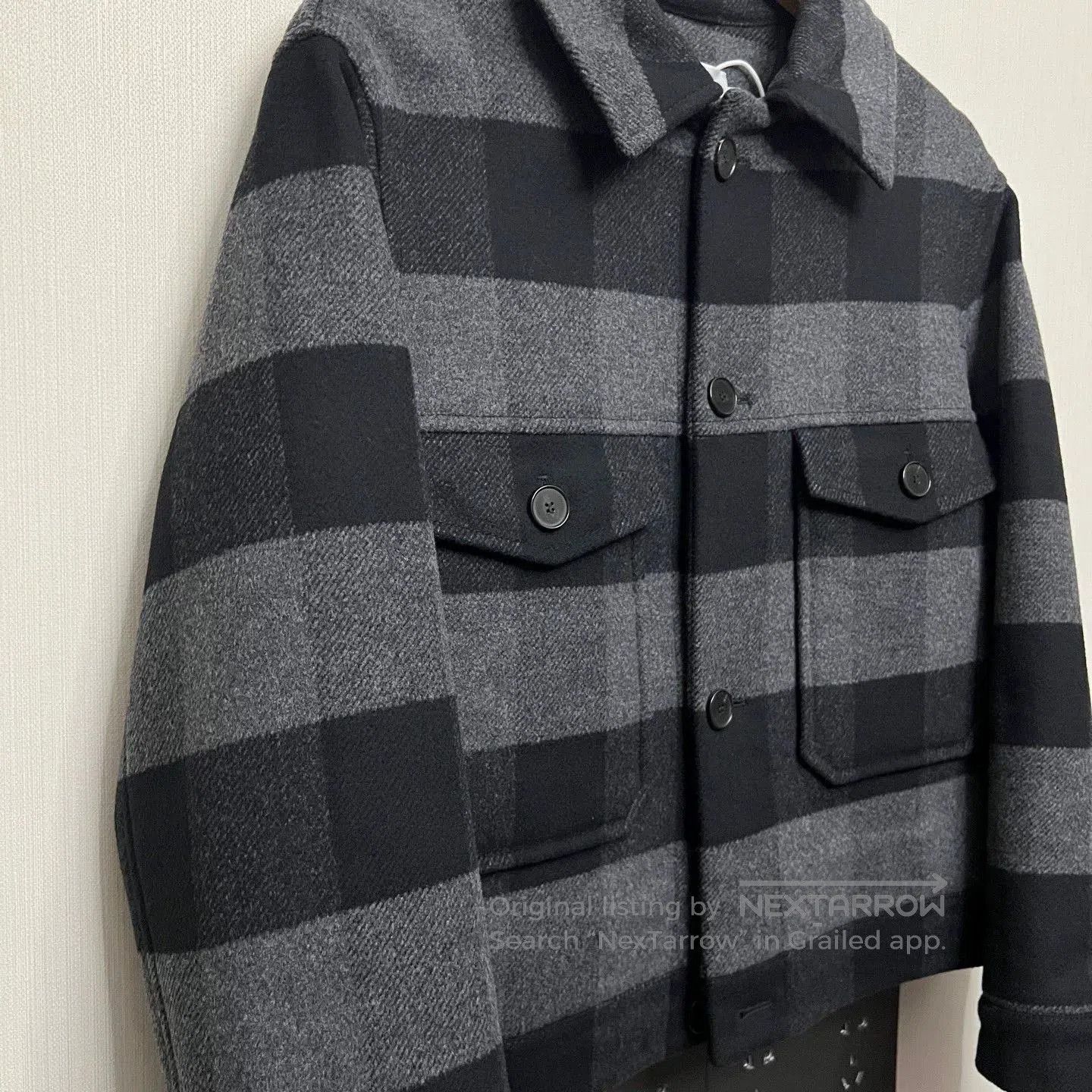 Dior Dior Wool Black Gray Plaid Coat. Size US M / EU 48-50 / 2 - 4 Thumbnail