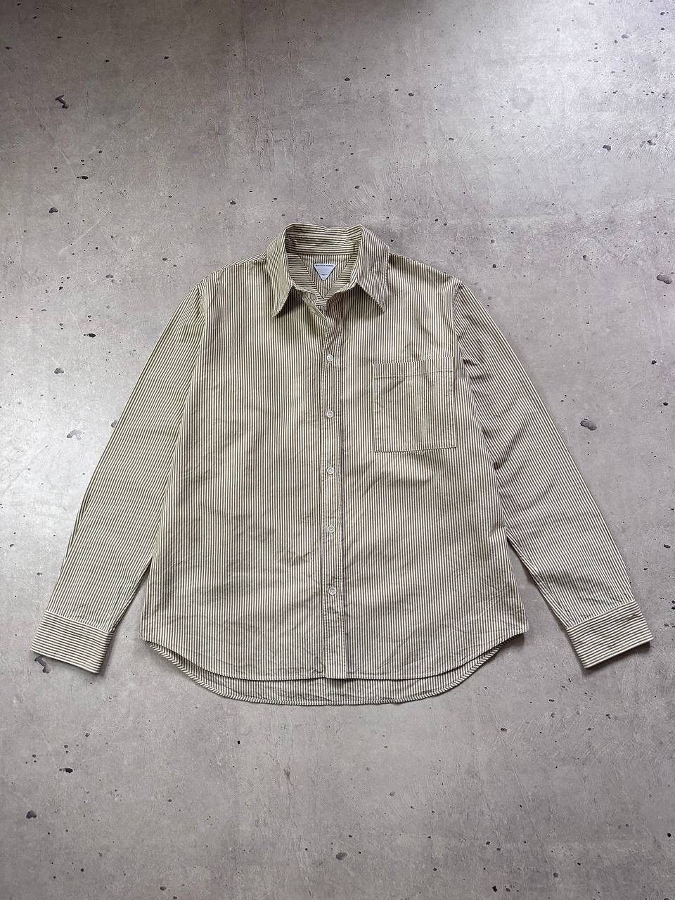 Bottega Veneta Striped Shirt Pearl Buttons