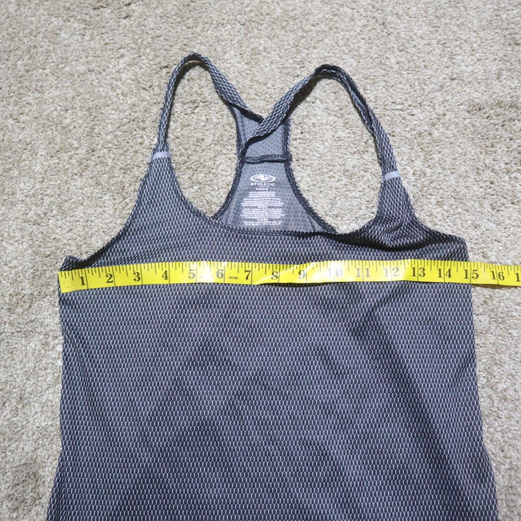 Vintage Athletic Shirt Tank Top Adult S Gray Sleeveless Strapless Athletic Gray Activewear Shirt Womens S Small Size S / US 4 / IT 40 - 3 Thumbnail