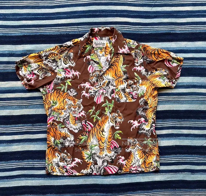 Wacko Maria Wacko Maria Co-branded Tiger Hawaii short-sleeved shirt Size US M / EU 48-50 / 2 - 1 Thumbnail
