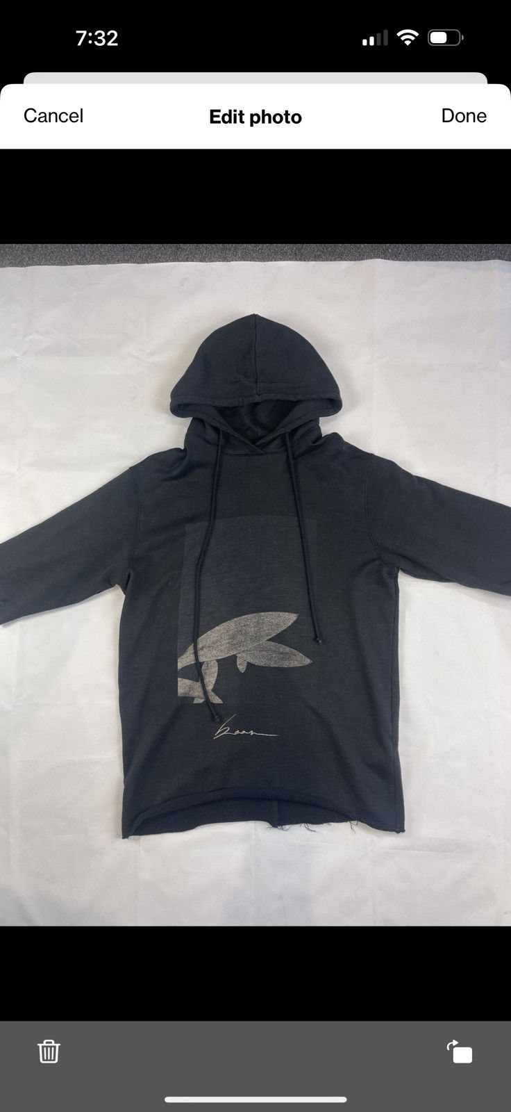 Song For The Mute SS17 Beau Cropped Hoodie Size US M / EU 48-50 / 2 - 2 Thumbnail