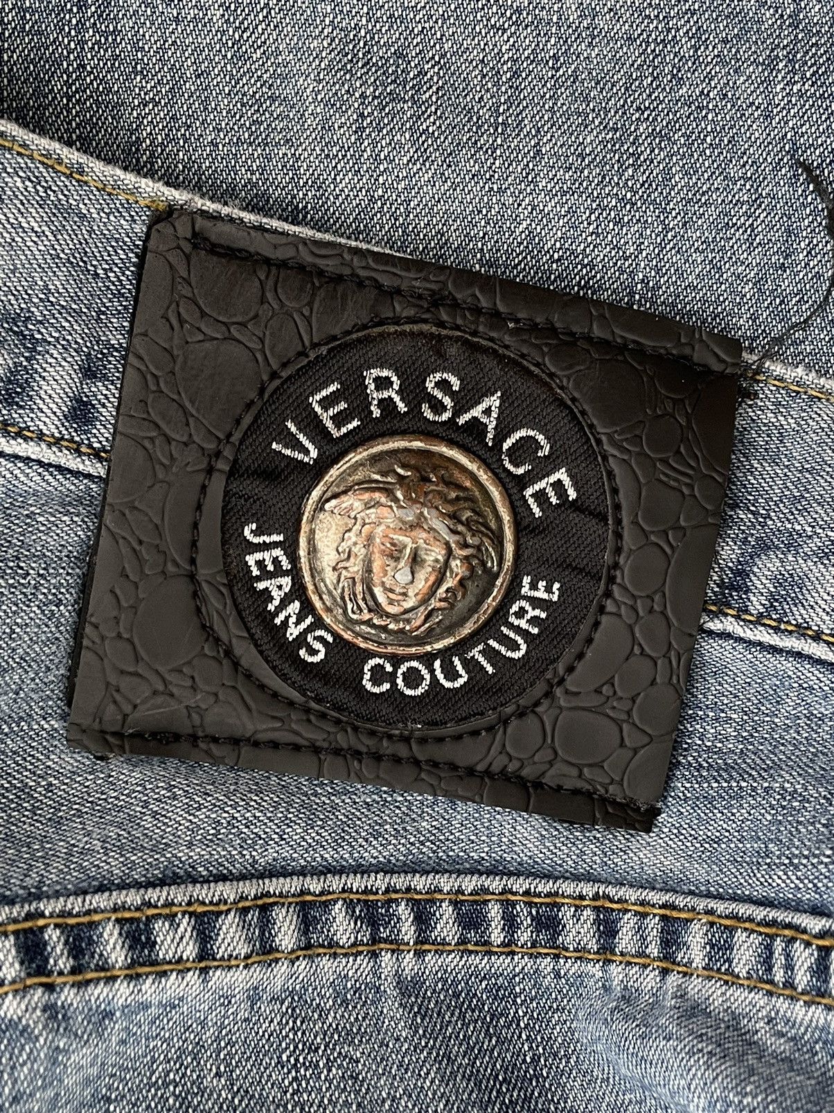 Designer × Versace Jeans Couture × Vintage Vintage Versace Archive Denim Jeans Blue Pants 90s 80s Size US 32 / EU 48 - 9 Thumbnail