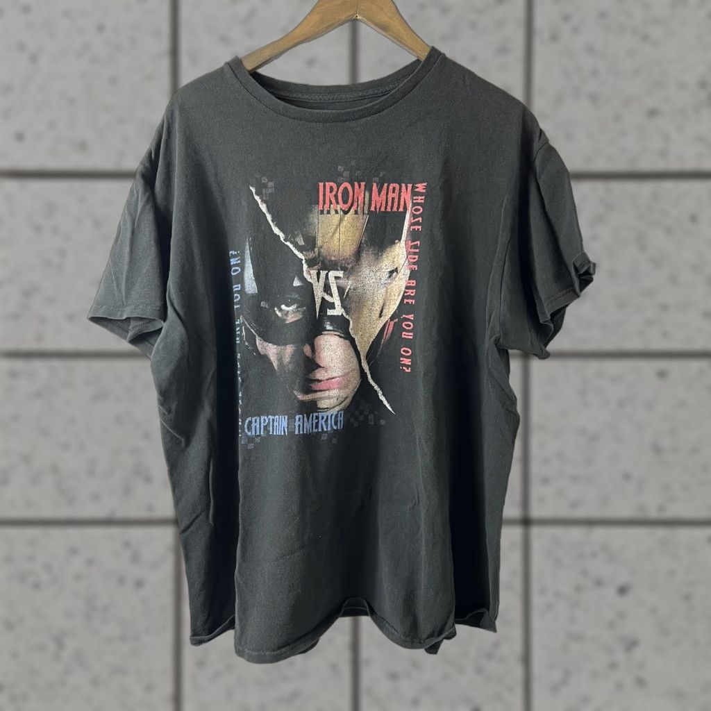 Vintage Marvel Iron Man VS Captain American Black T Shirt XL Men Size XL Shirt Mens Black Iron Man Captain American ** Size US XL / EU 56 / 4 - 1 Thumbnail