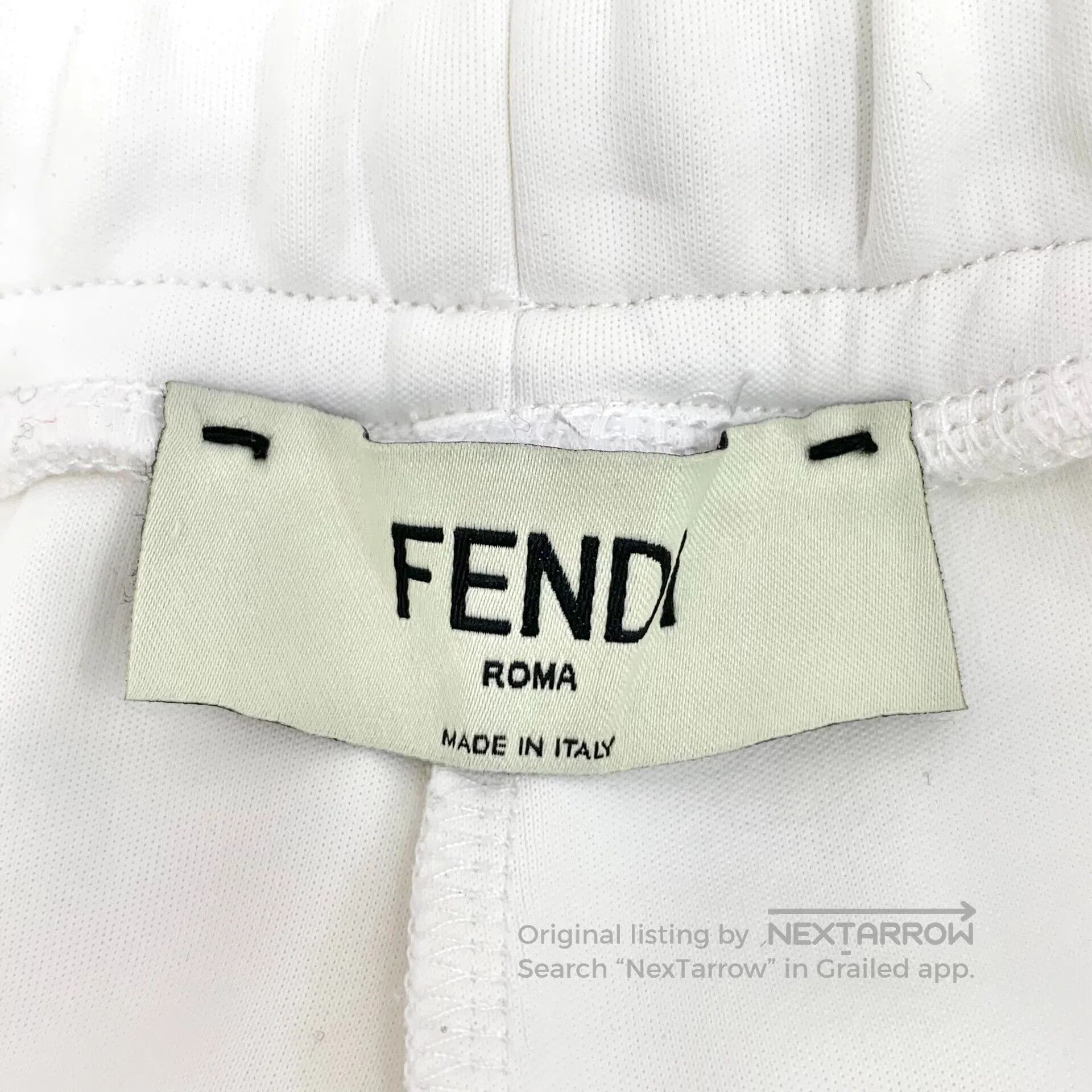 Fendi FENDI White La Vie En Rose Pattern Printed Drawstring Casu Size US 38 / EU 54 - 6 Thumbnail