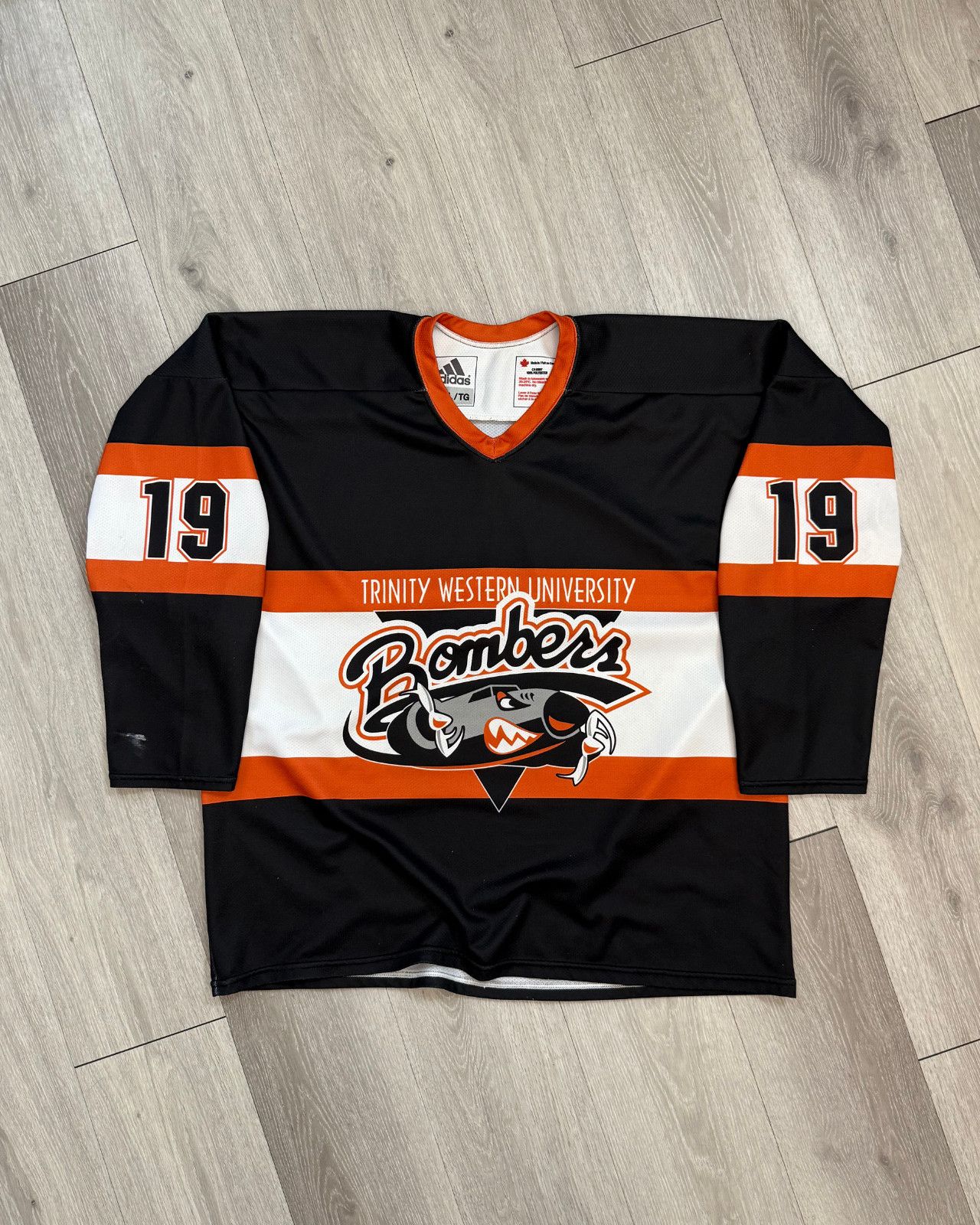 Adidas Adidas Trinity Western University Bombers Hockey Jersey - XL Size US XL / EU 56 / 4 - 1 Thumbnail