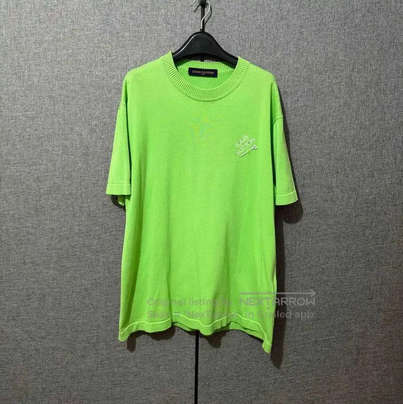 Louis Vuitton Louis Vuitton Green Wool Embroidered Logo Sweater . Size US M / EU 48-50 / 2 - 1 Thumbnail