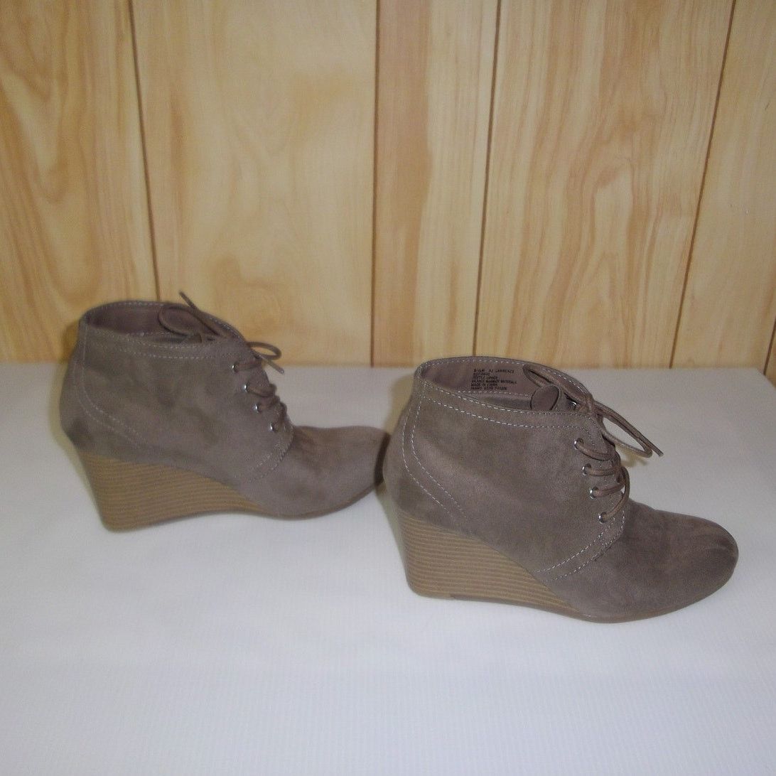 Other Arizona Jean Co Suede Memory Foam Wedge 3" Ankle Boot 8.5M Size US 8.5 / IT 38.5 - 5 Thumbnail
