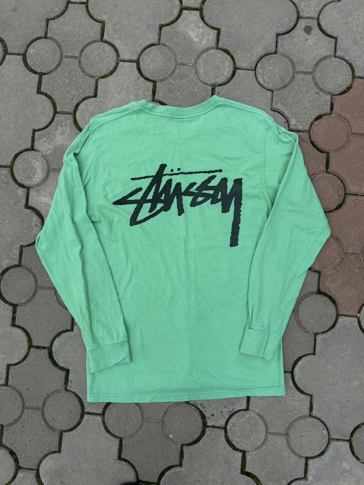 Stussy × Vintage Vintage Stussy Big Logo Longsleeve Shirt USA Size US S / EU 44-46 / 1 - 1 Thumbnail