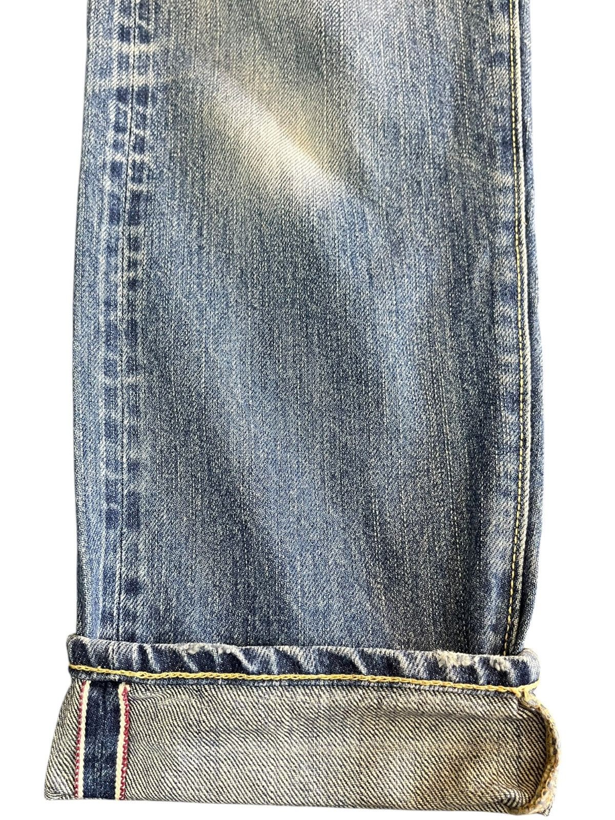 Le Grande Bleu (L.G.B.) Vintage Domingo Selvedge Distressed Denim Size US 29 - 5 Thumbnail