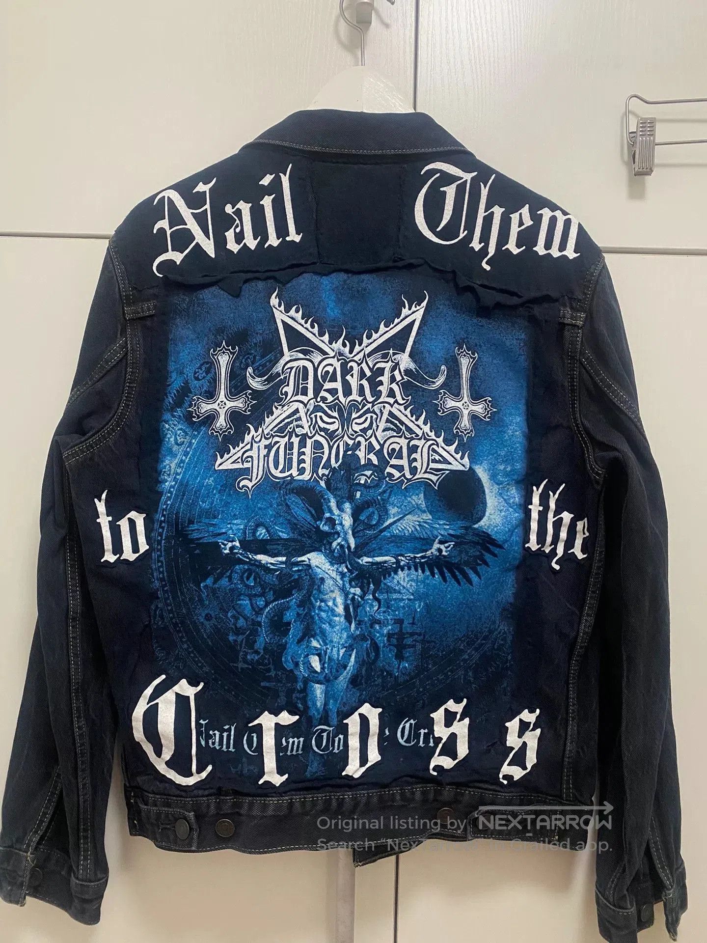 Levi's Dark Funeral Art Patch Denim Jacket. Size US M / EU 48-50 / 2 - 1 Thumbnail