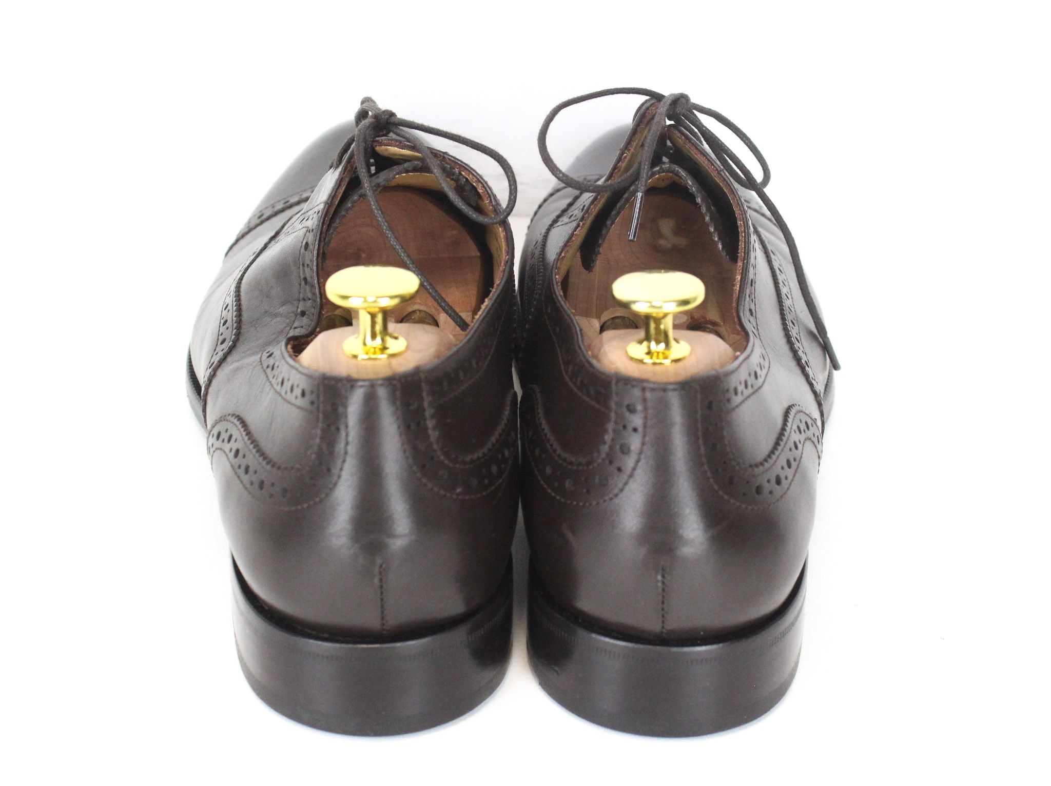 Suitsupply EU43.5 Dark Brown Leather Laced Low-Top 72108 Size US 10.5 / EU 43-44 - 3 Thumbnail