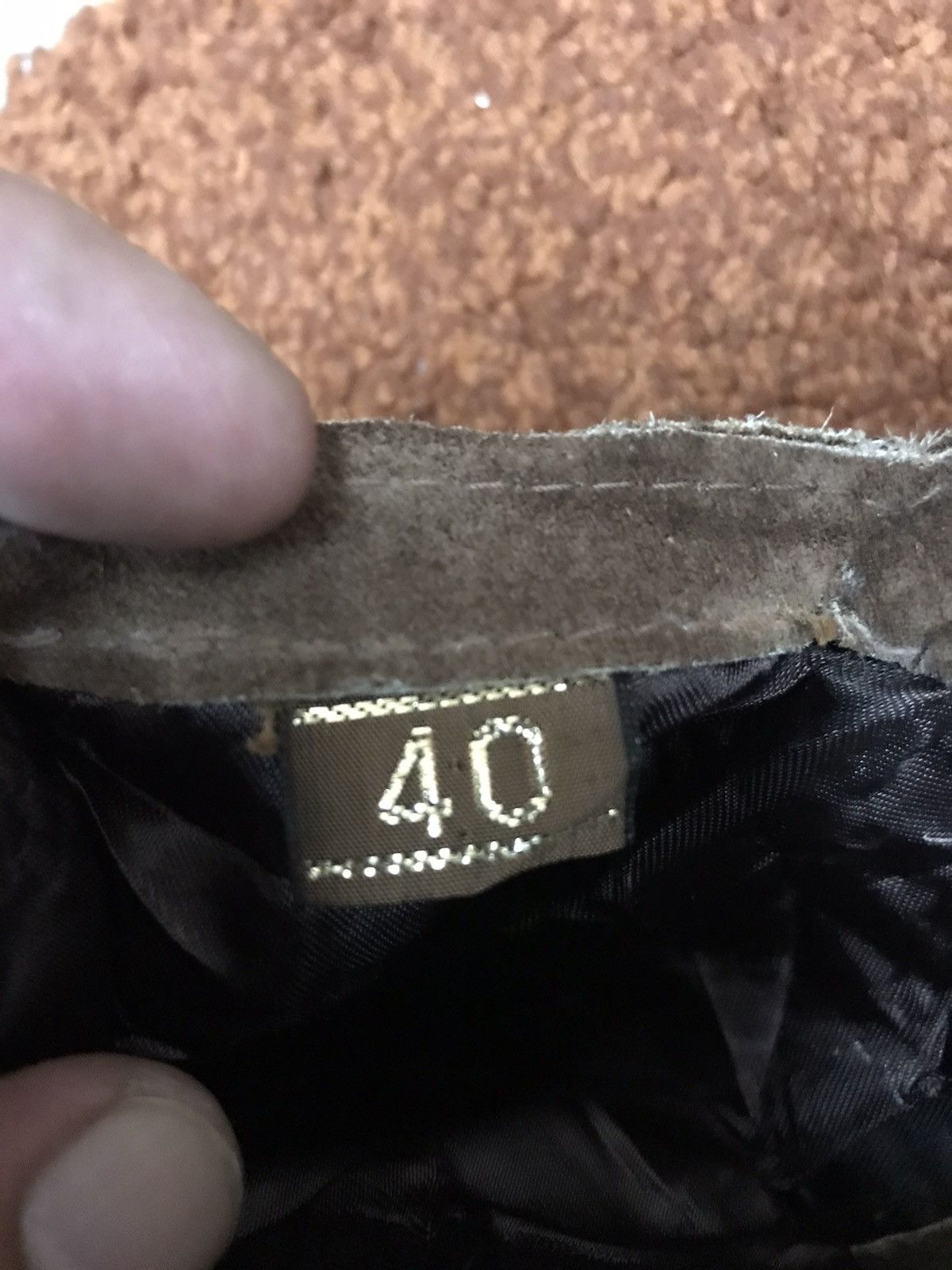 Leather × Vintage AICAD Suede Leather Workwear Jumpsuit Size 23" - 11 Thumbnail