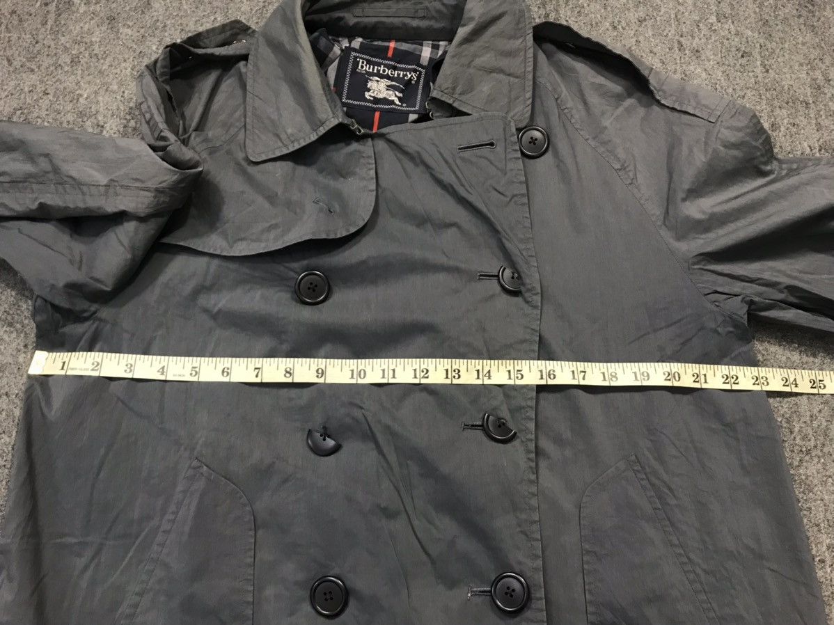 Burberry 90s Burberrys London Trench Coat Black Double Breasted Size US L / EU 52-54 / 3 - 9 Thumbnail