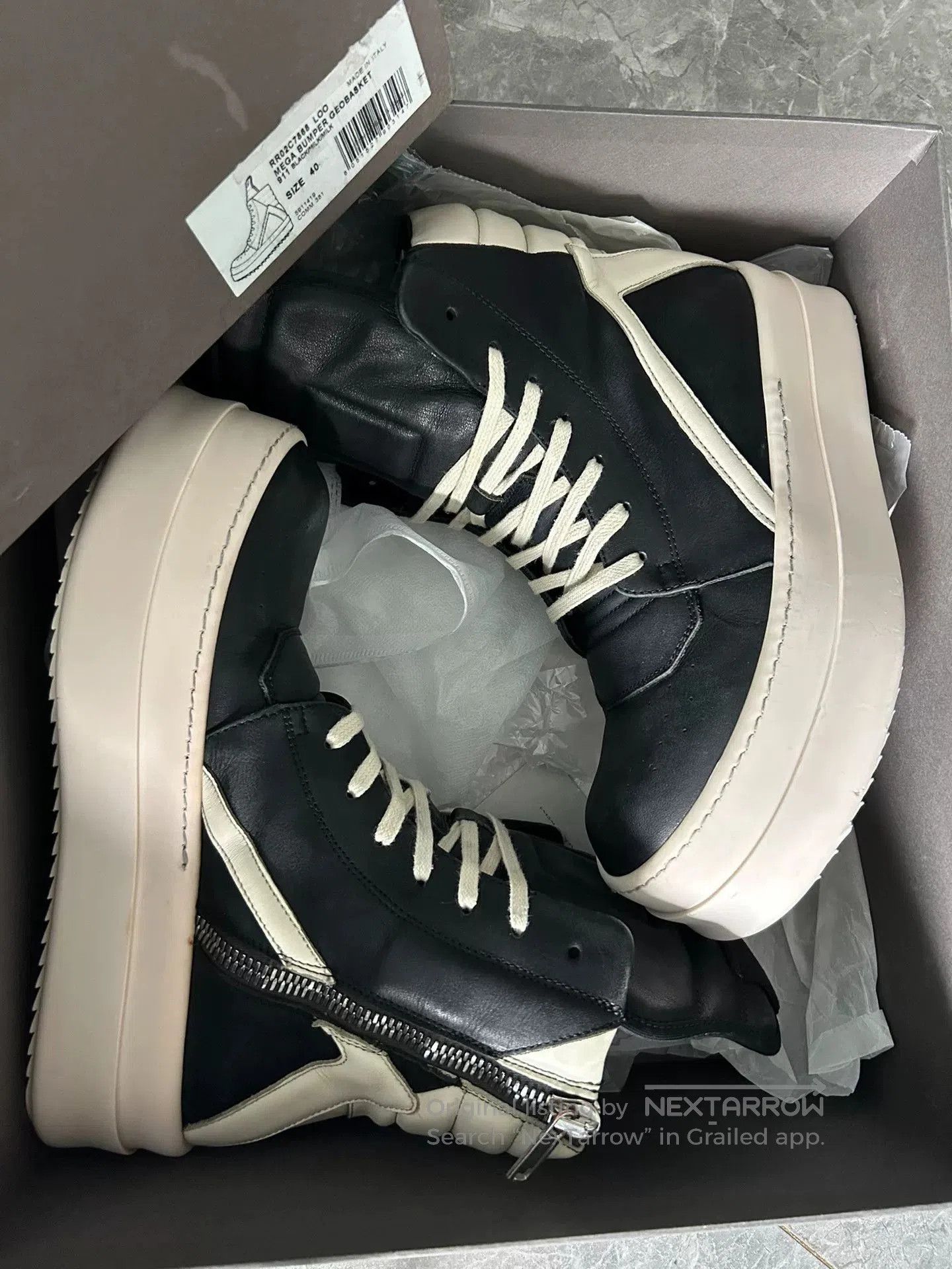 Rick Owens Rick Owens Triangle Sneakers Size 40. Size US 7 / EU 40 - 8 Thumbnail