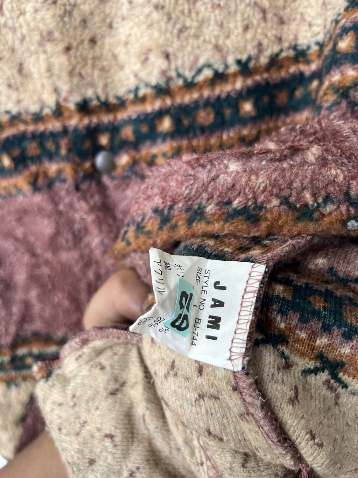 Jams World 💥RARE💥JAMI ISLAND Deep Pile Fleece Rare Aztec Fullprinted Size US L / EU 52-54 / 3 - 11 Thumbnail