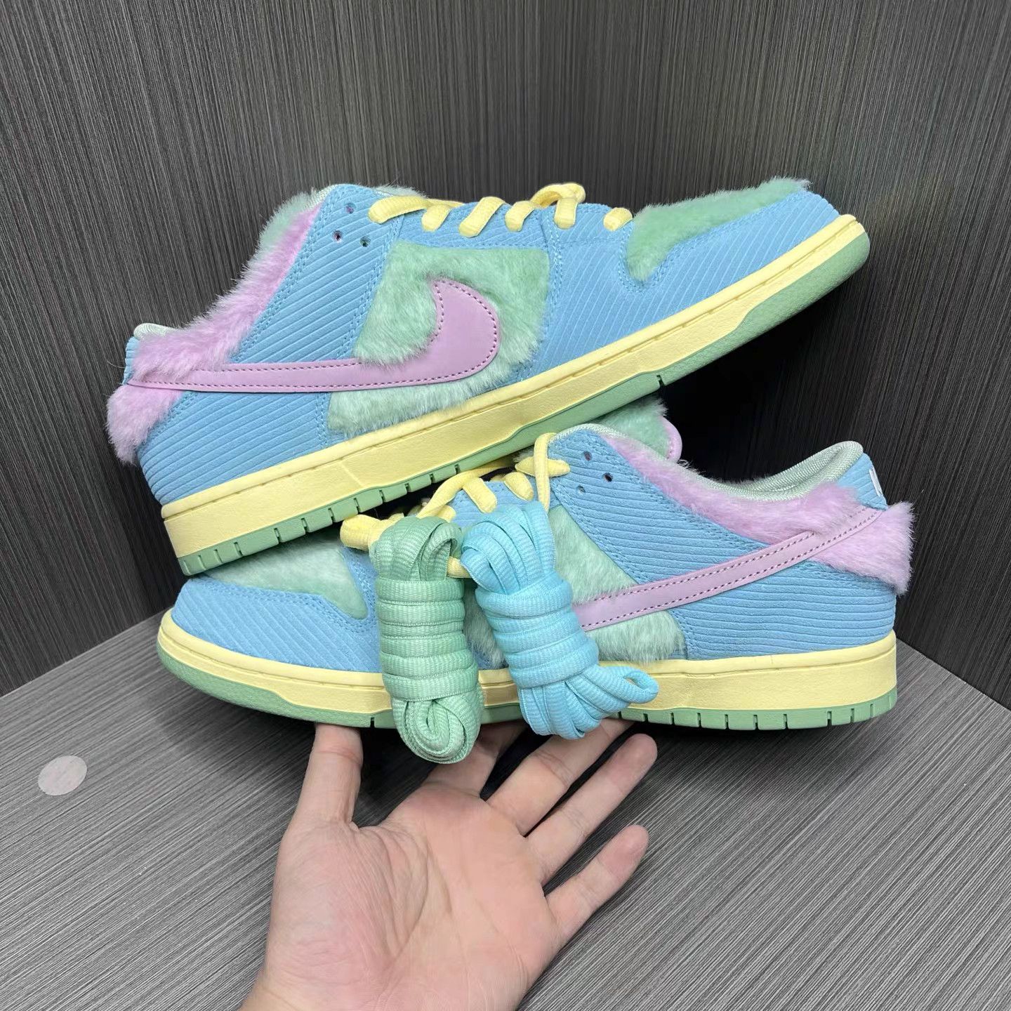 Nike Nike × Verdy Dunk SB Low Corduroy Skate Shoes K15 Size US 13 / EU 46 - 4 Thumbnail