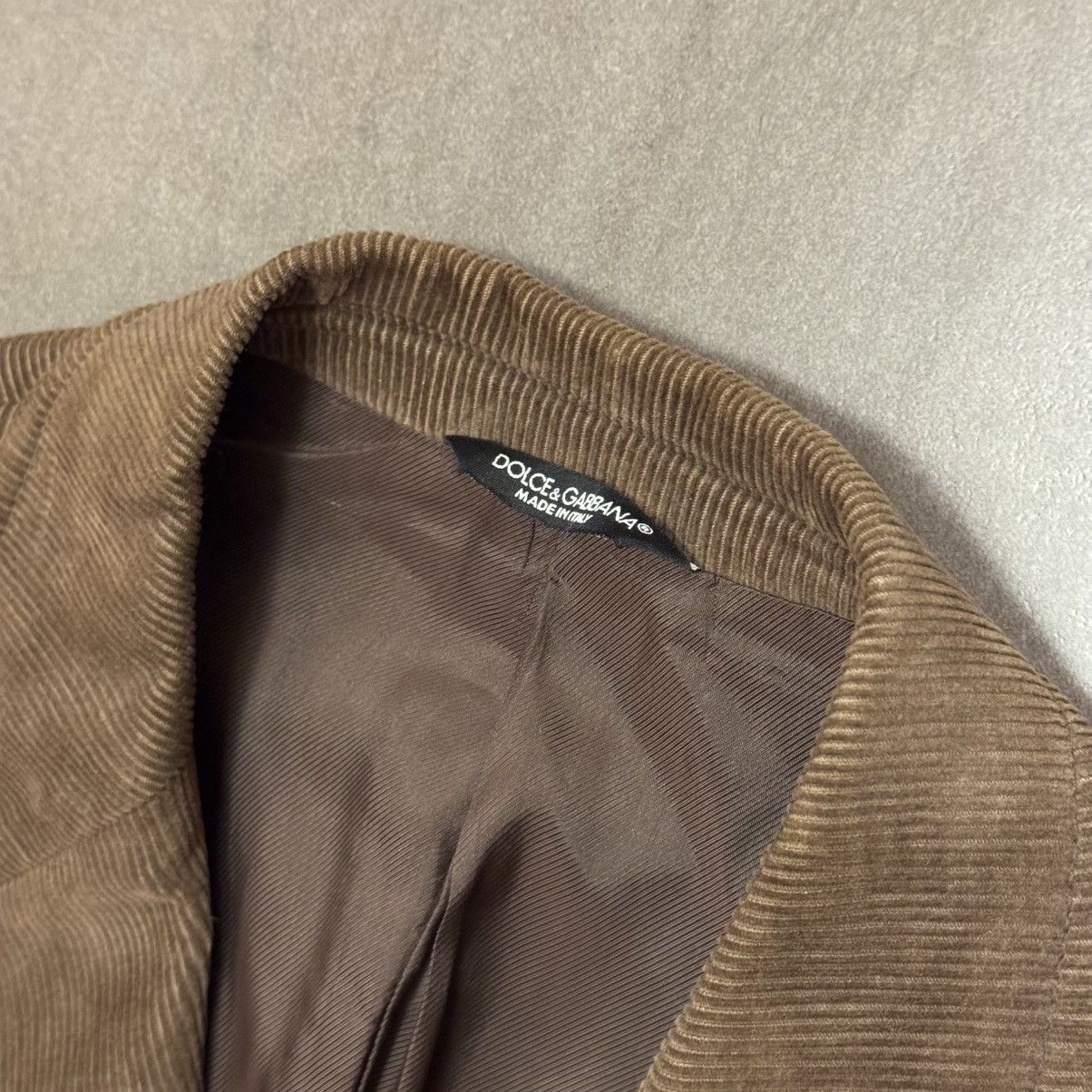 Dolce & Gabbana Dolce & Gabbana Brown Corduroy Blazer, Size IT 50 (US L) Size 50R - 4 Thumbnail