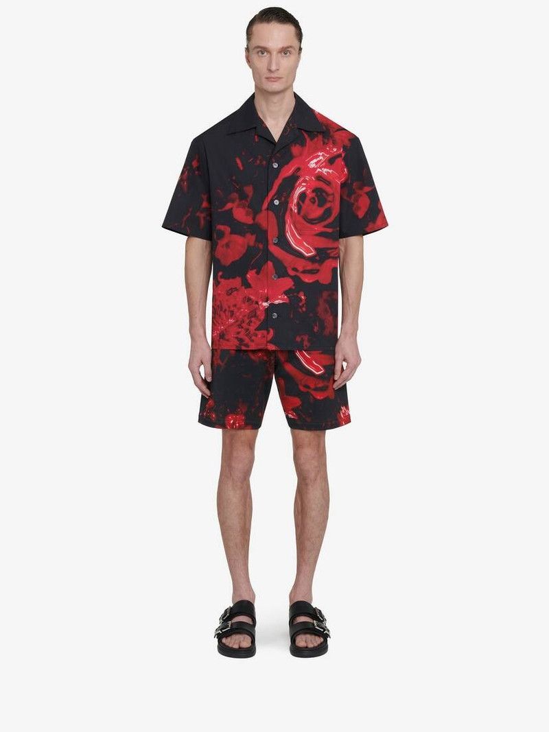 Alexander McQueen o1srvl11e0226 Wax Flower Hawaiian Shirt In Multicolor Size US S / EU 44-46 / 1 - 2 Thumbnail