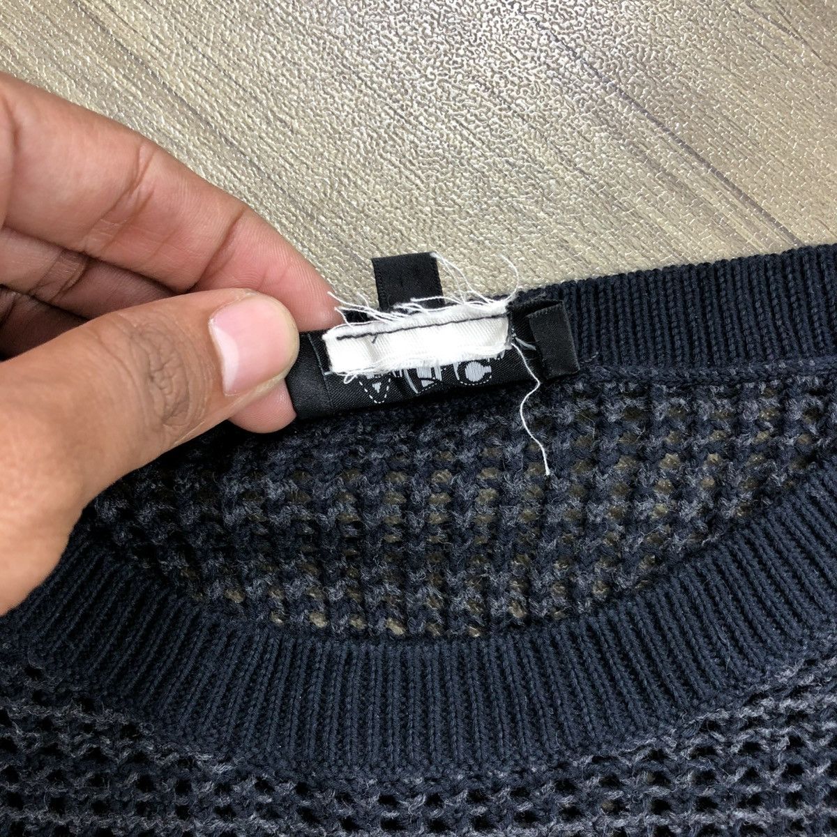 A.P.C. × Designer × Vintage Vintage A.P.C. Semi-Sheer Transparency Knit Sweater Grunge Size US S / EU 44-46 / 1 - 5 Thumbnail