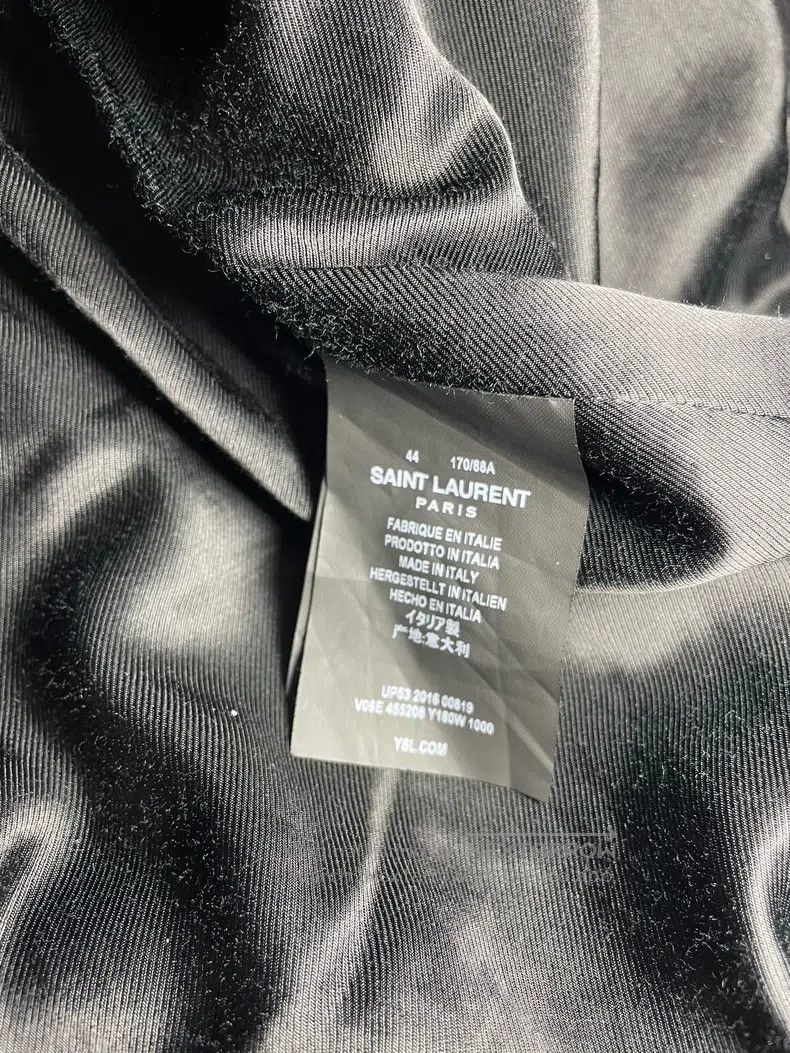 Saint Laurent Paris Saint Laurent Paris Black Leather and Sequin Starry Sparkl Size US S / EU 44-46 / 1 - 8 Thumbnail