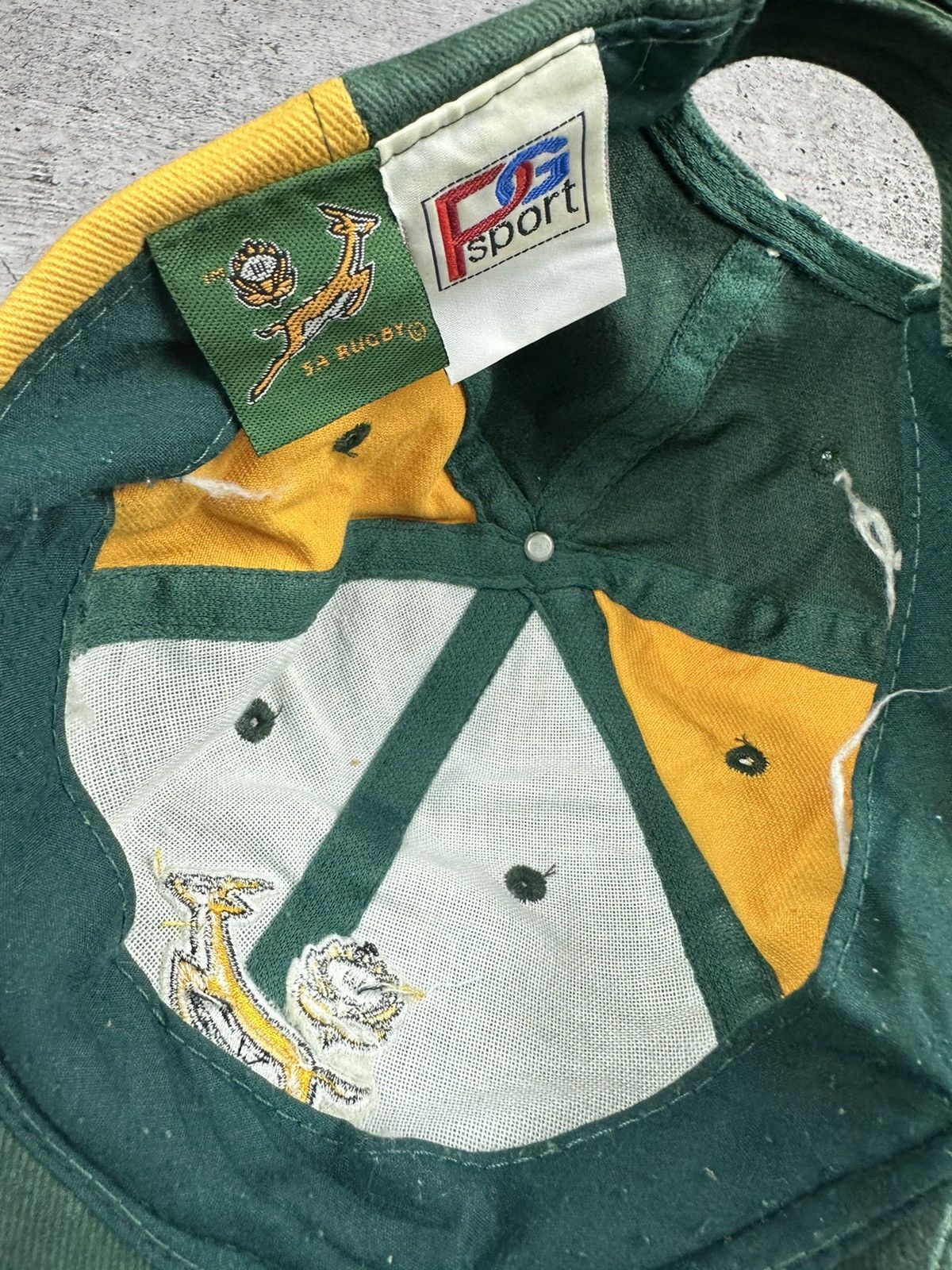 Vintage Vintage South Africa Rugby Hat Size ONE SIZE - 15 Thumbnail