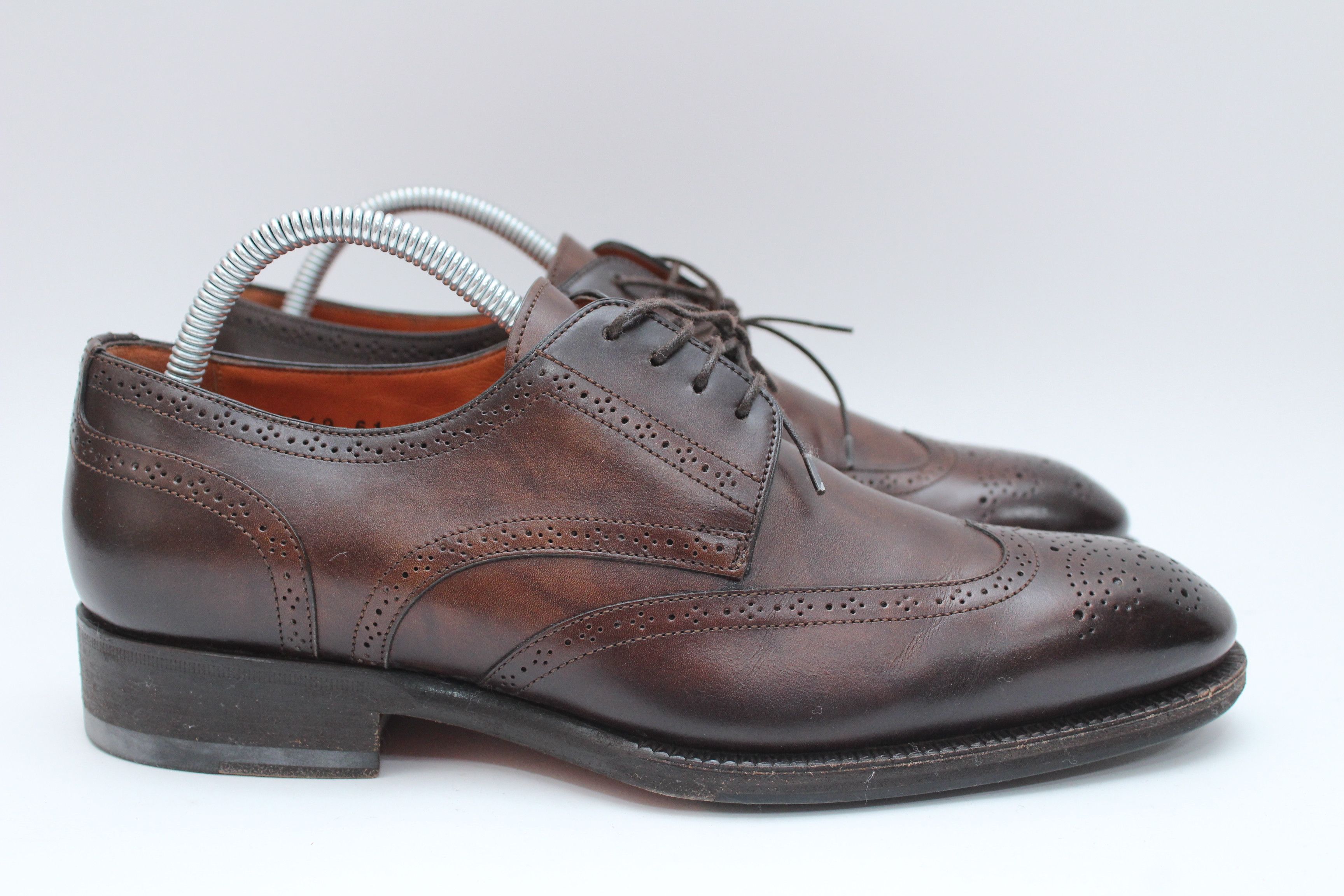 Santoni Santoni Derby Leather Shoes Size 6 UK Authentic Size US 7.5 / EU 40-41 - 4 Thumbnail