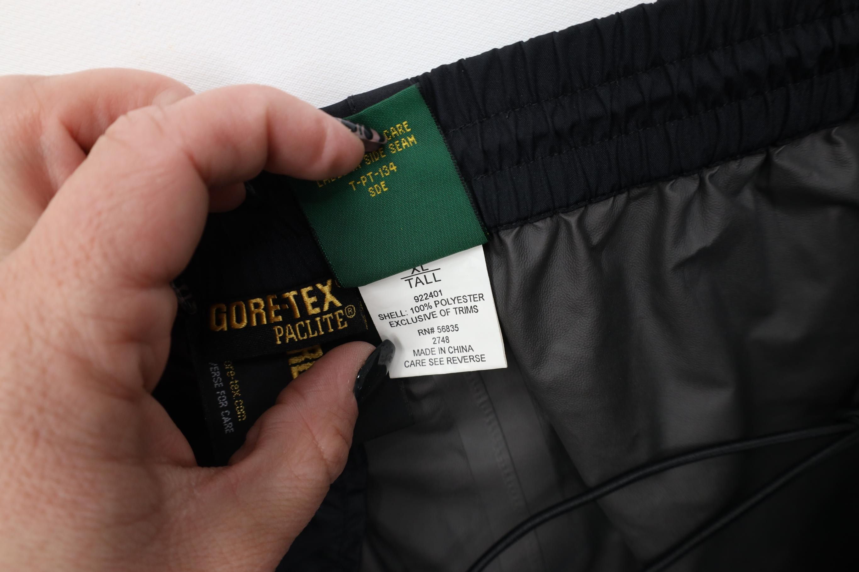 Cabelas Vintage Cabelas Goretex Paclite Wide Leg Rain Pants Black Size US 38 / EU 54 - 8 Thumbnail