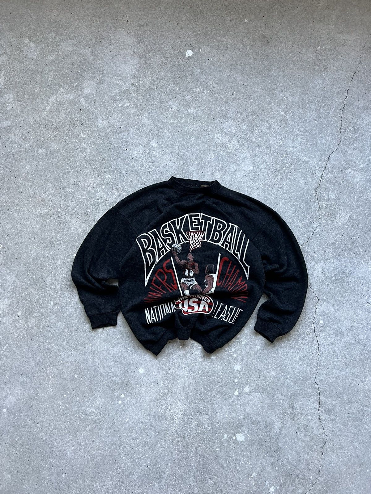 NBA × Vintage 90s Vintage Basketball National League Sweater Size US L / EU 52-54 / 3 - 2 Thumbnail