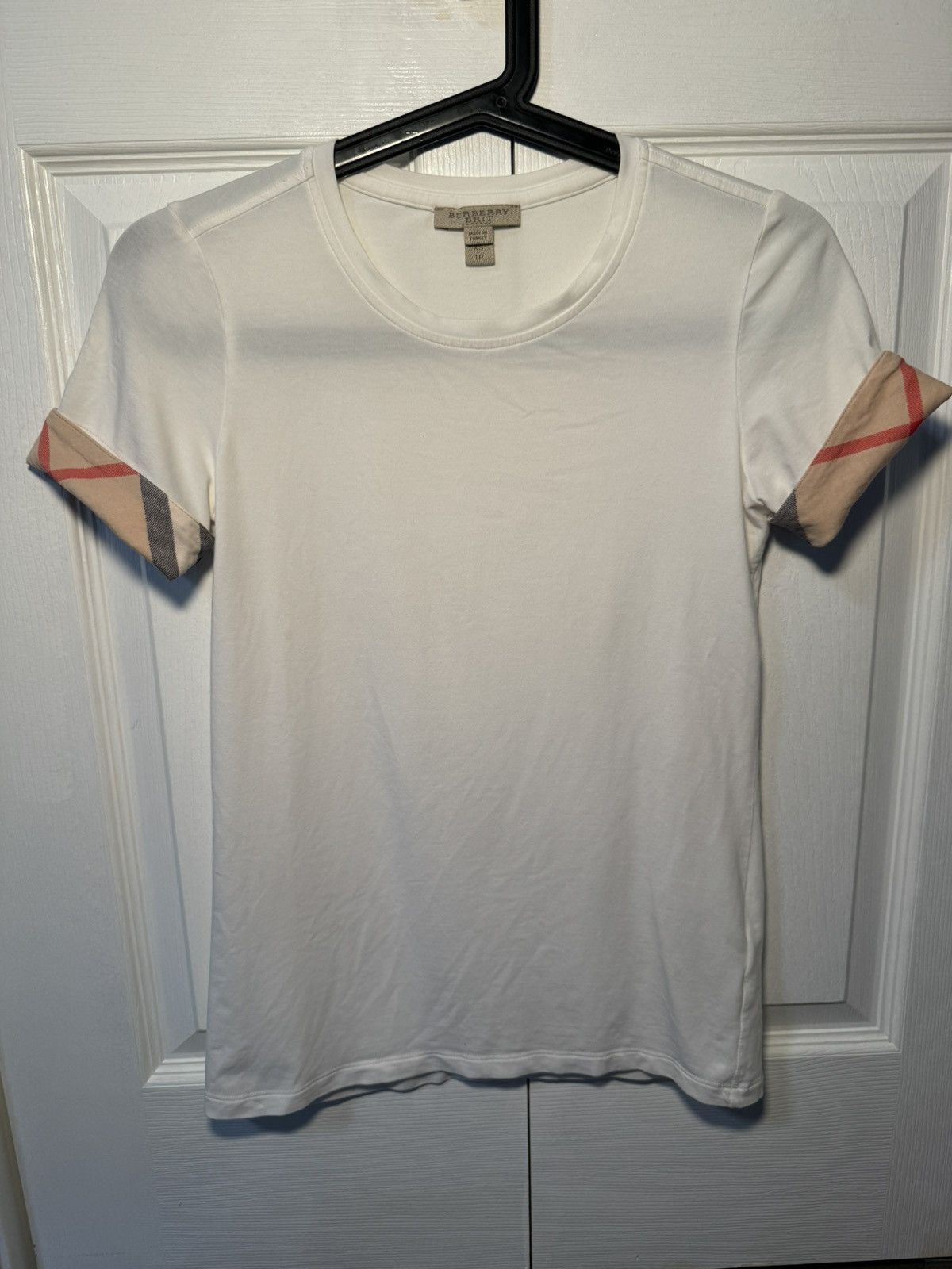 Burberry Burberry white short sleeve simple tee Size XS / US 0-2 / IT 36-38 - 1 Thumbnail