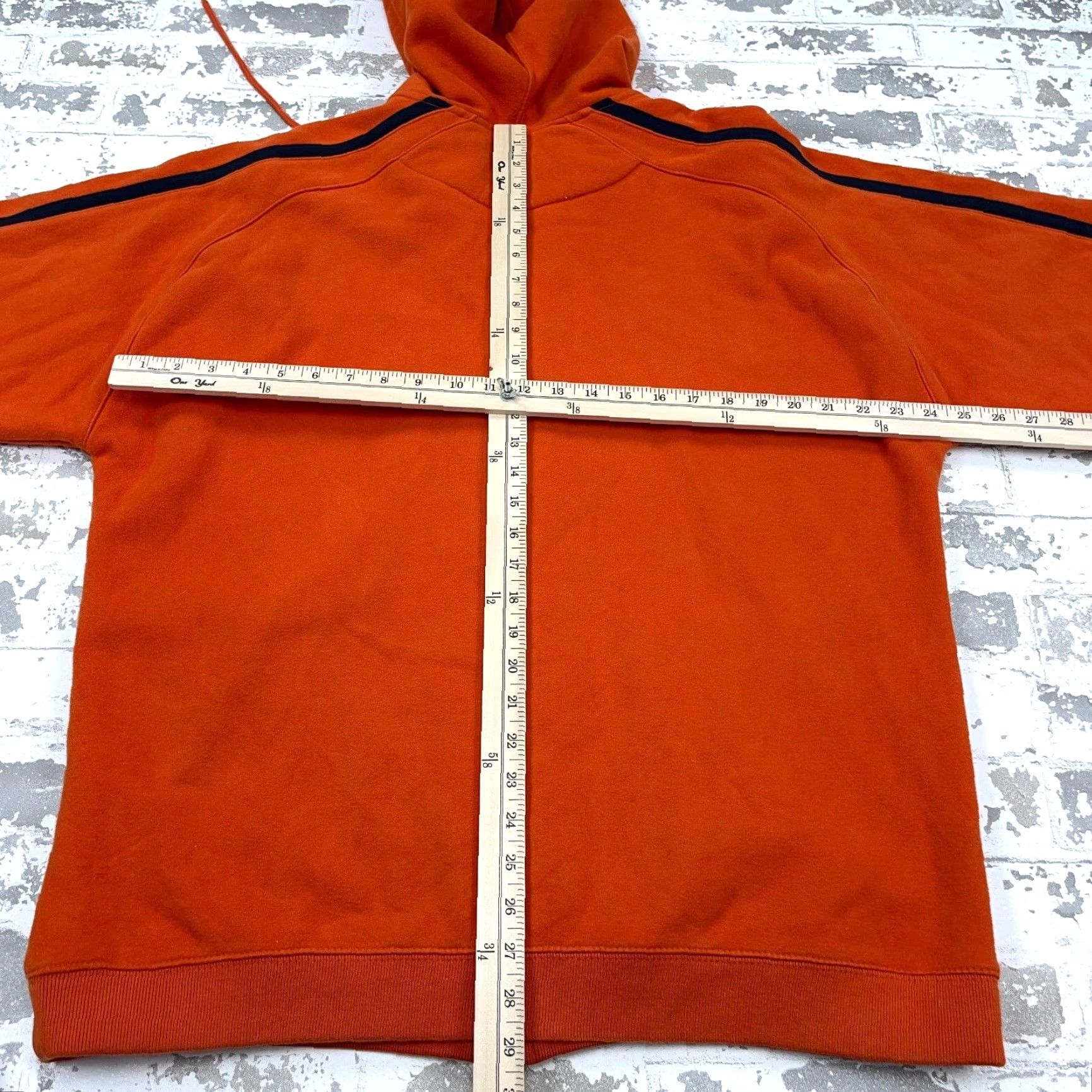 Chaps VINTAGE Chaps Hoodie Mens Large Orange Blue Sweatshirt Jacket Y2K Ralph Lauren Chaps Hooded Full Zip Pockets Embroidered Logo Size US L / EU 52-54 / 3 - 7 Thumbnail