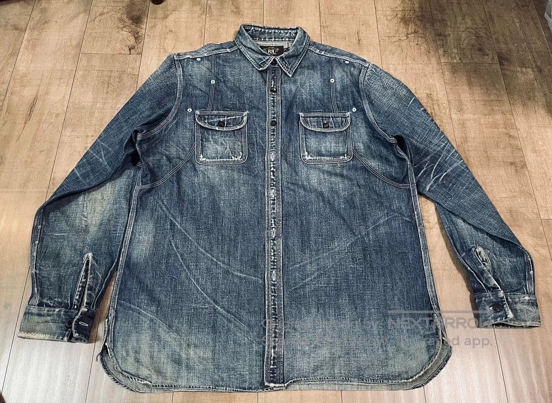 RRL Ralph Lauren RRL Indigo Work Shirt Jacket. Size US L / EU 52-54 / 3 - 2 Thumbnail