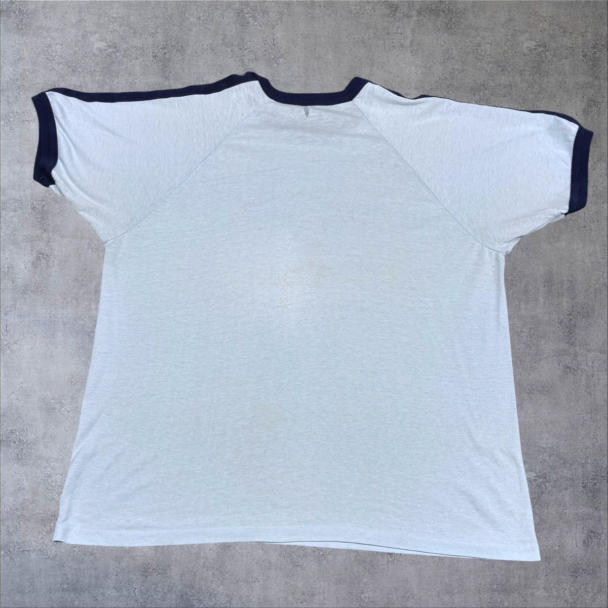 Vintage 1980s Vintage Graphic Ringer Shirt Size US XL / EU 56 / 4 - 3 Thumbnail