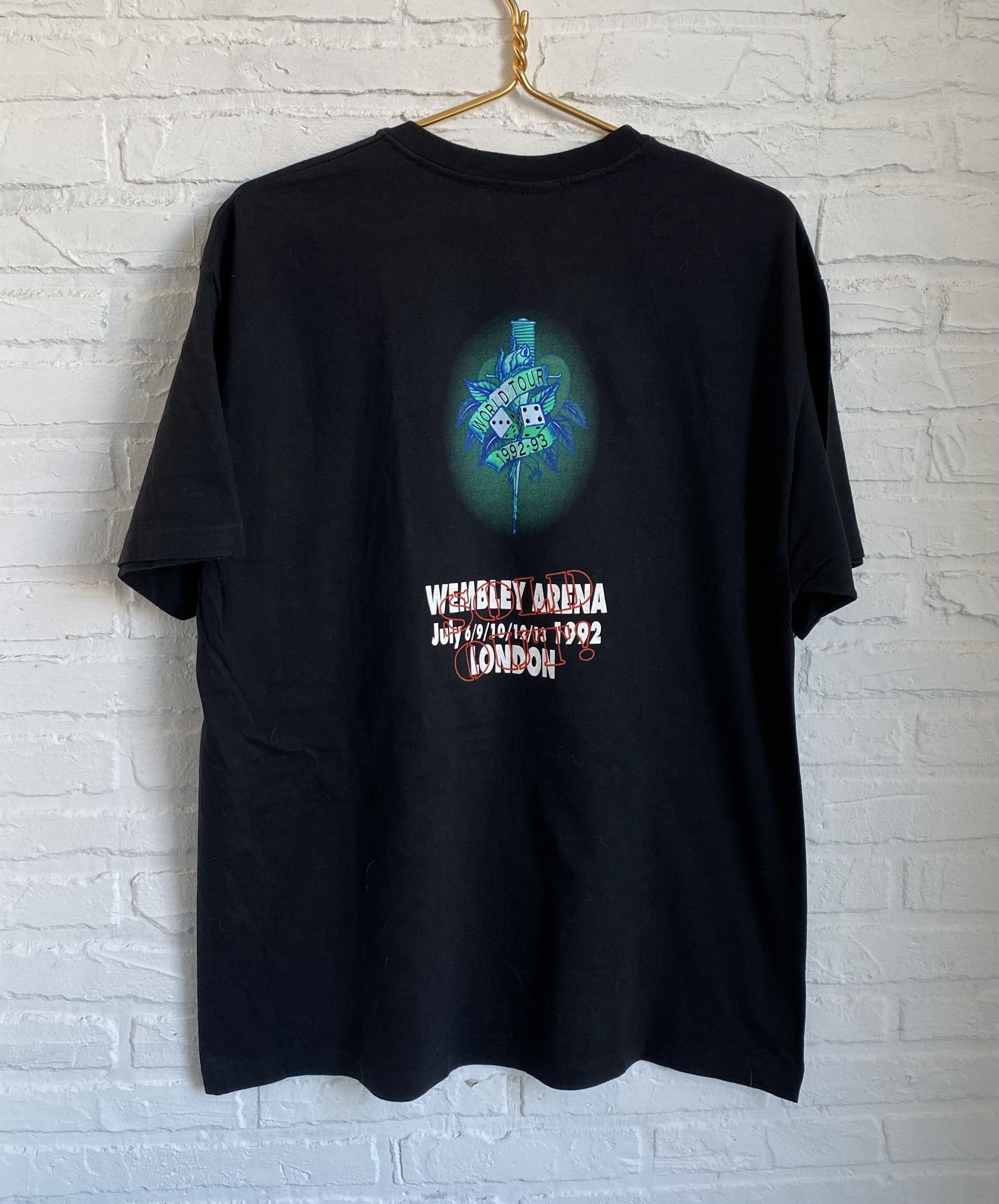 Band Tees Vintage 1992 Bruce Springsteen Wembley Arena t-shirt Size US XL / EU 56 / 4 - 2 Thumbnail