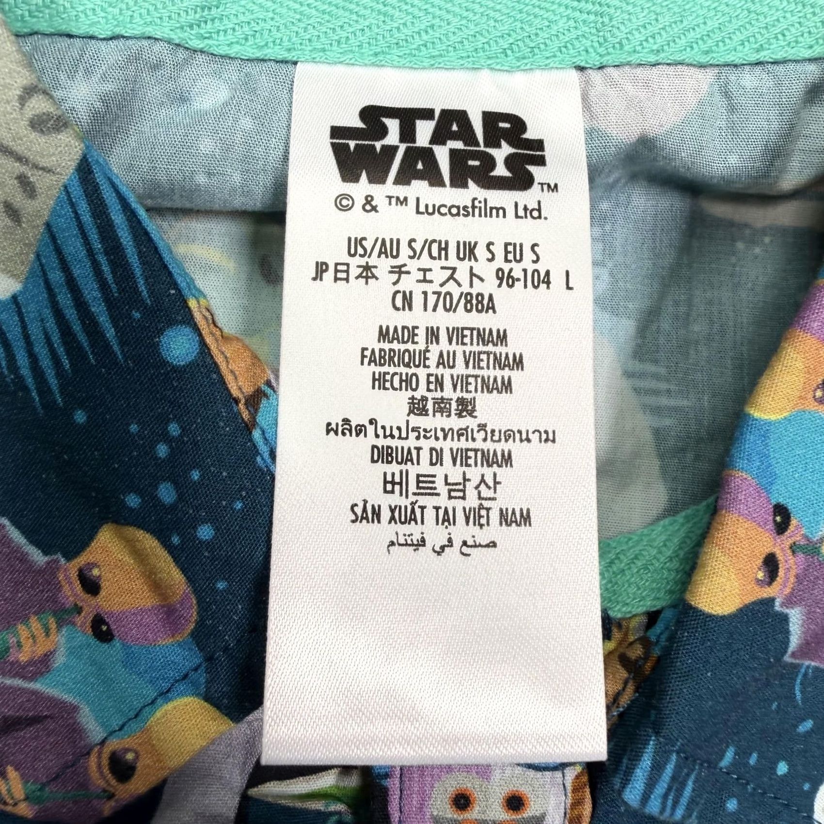 Star Wars Star Wars Shirt Mens Small Multicolor Character Graphic Short Sleeve Button Up Size US S / EU 44-46 / 1 - 2 Thumbnail