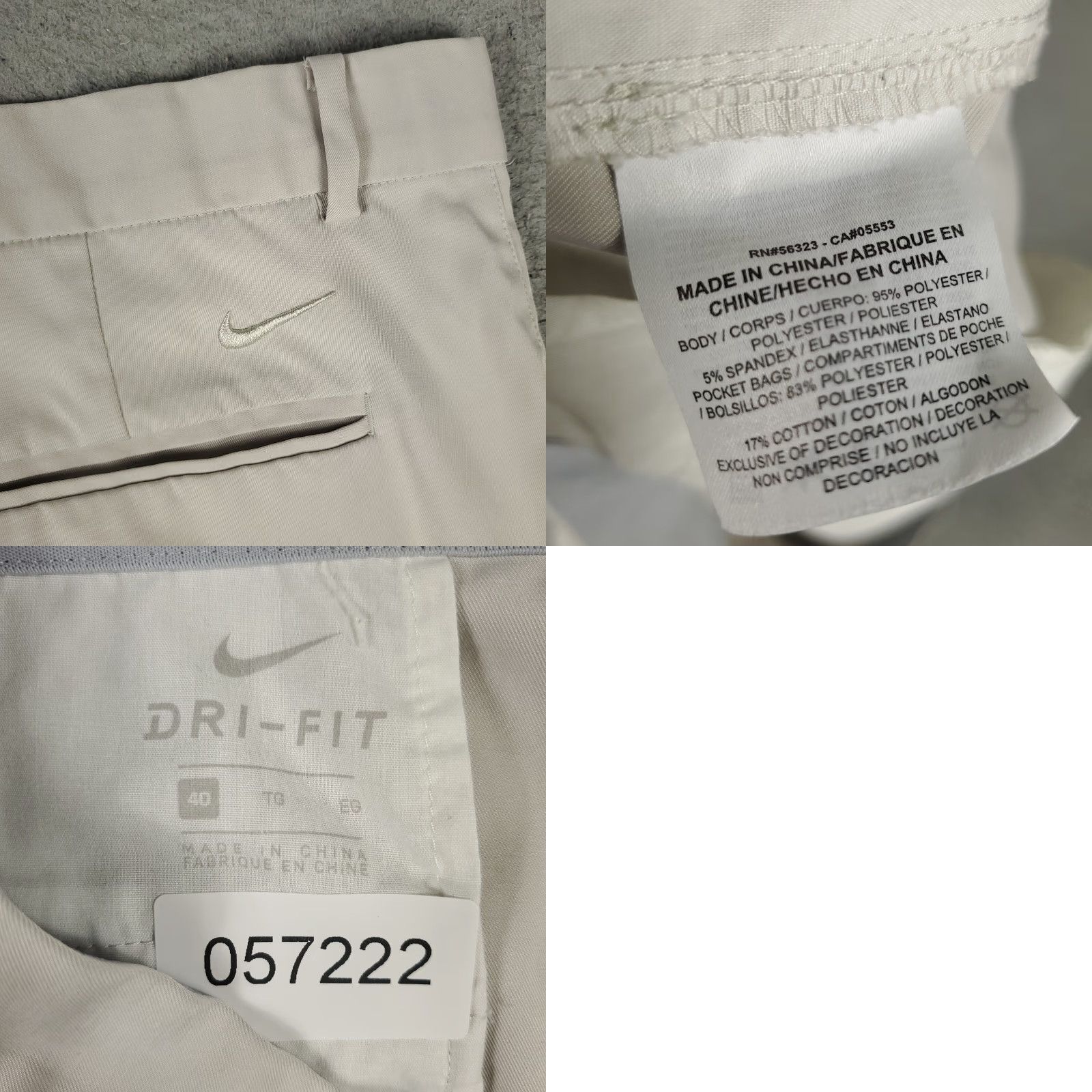 Nike VINTAGE Nike Shorts Men Size 40 Beige Chino Casual Sports Flat Front Gym Size US 40 / EU 56 - 8 Thumbnail