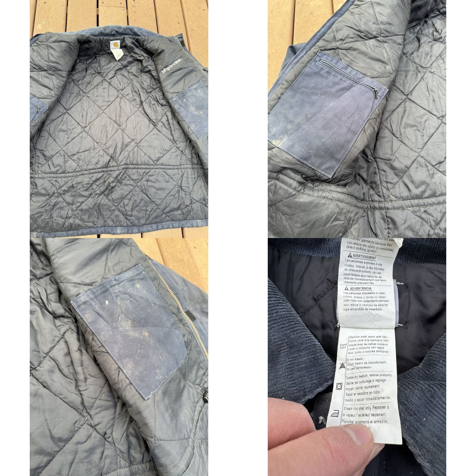 Carhartt VINTAGE Carhartt Jacket Mens XL Blue Quilt Lined Duck Arctic Coat Workwear Canvas Size US XL / EU 56 / 4 - 8 Thumbnail