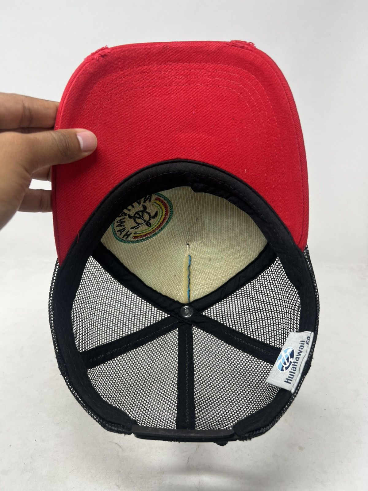 If Six Was Nine Distressed Haluhawaii Trucker Hat Size ONE SIZE - 7 Thumbnail