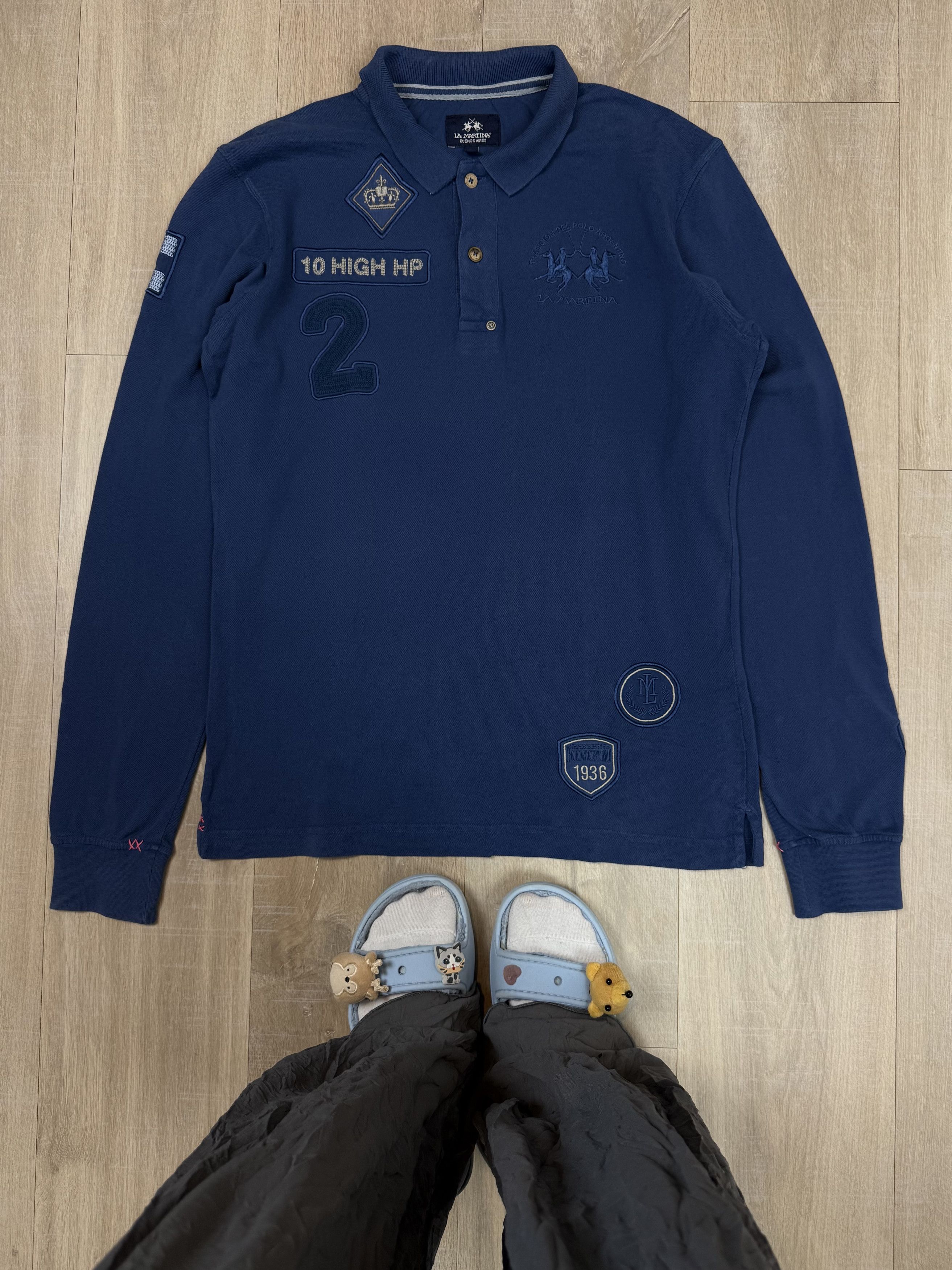 La Martina La Martina Tradition Del Polo Argentina Long Sleeve Polo Size US L / EU 52-54 / 3 - 1 Thumbnail