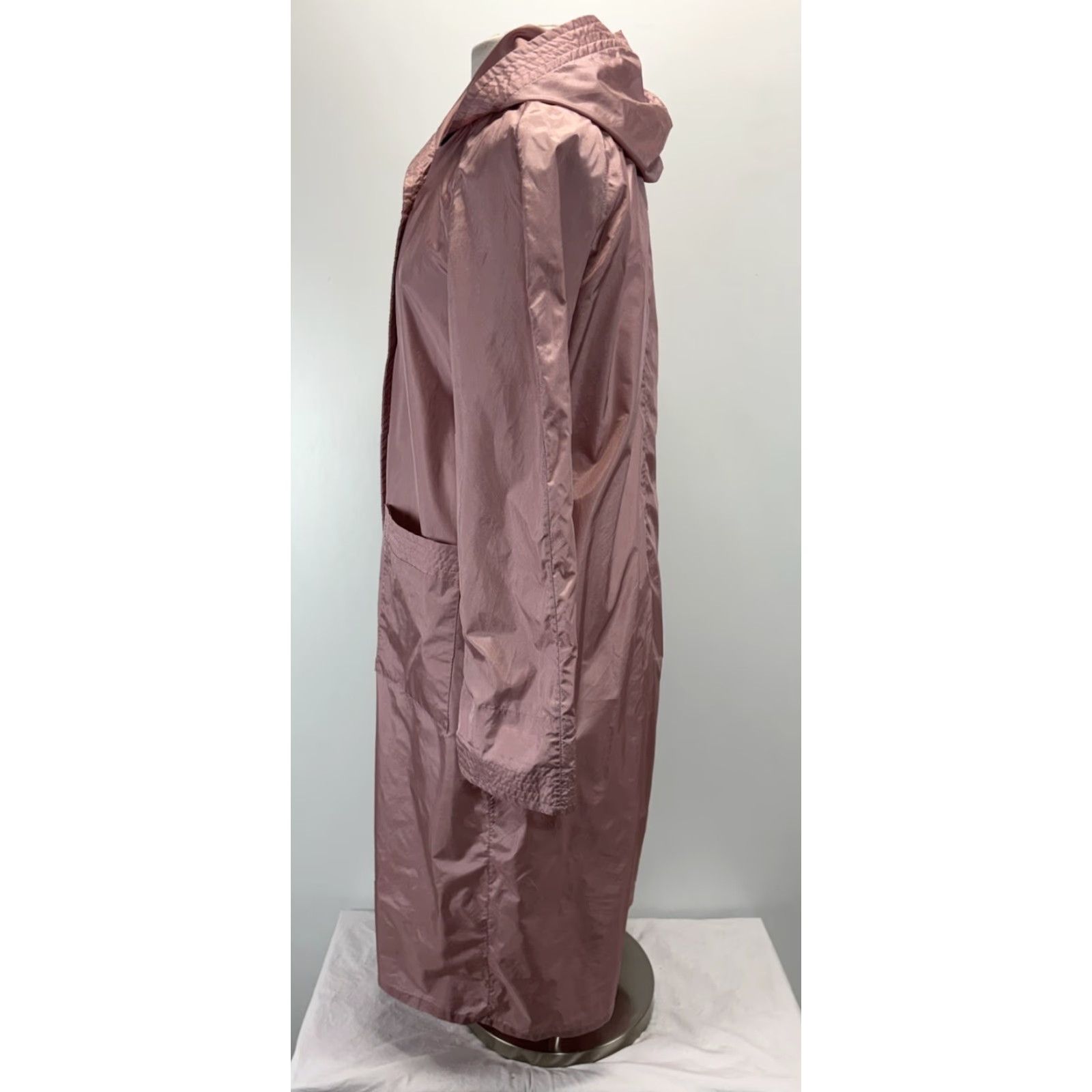 Vintage VINTAGE Totes Coat Trench Nylon Rain Women’s Sz 8 Pink Lightweight Long Sleeve Button Long Size M / US 6-8 / IT 42-44 - 2 Thumbnail